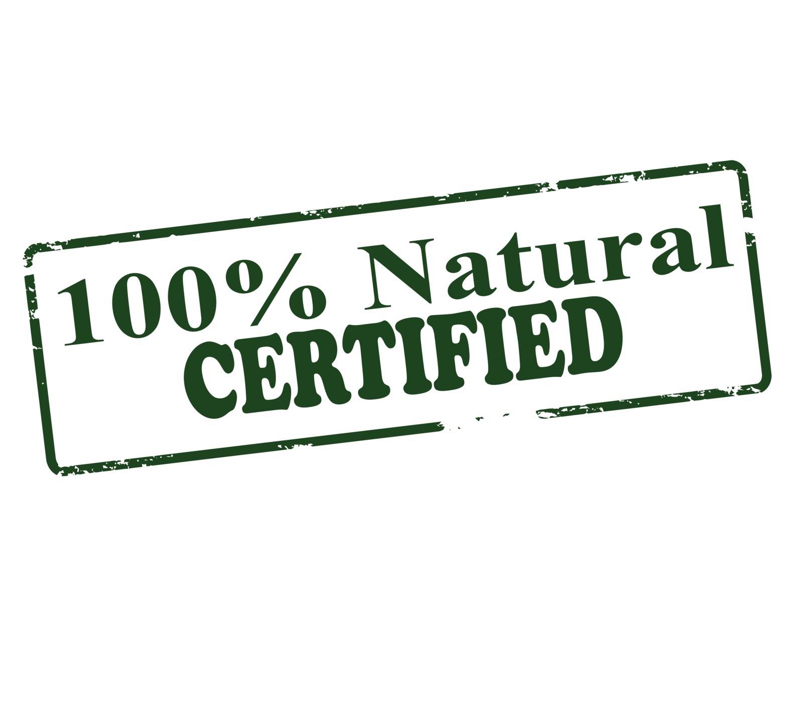 One hundred percent natural certified by carmenbobo