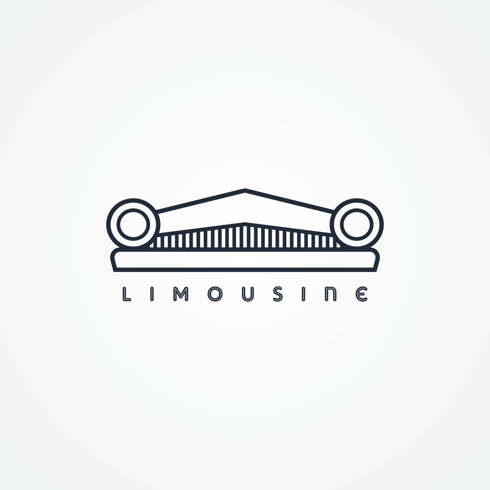 limousine logotype theme vector art graphic illustration