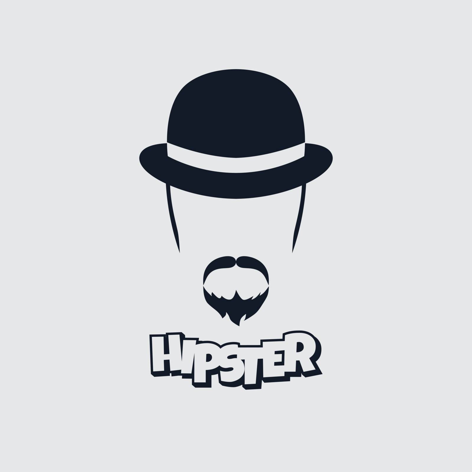 hipster retro geek by vector1st