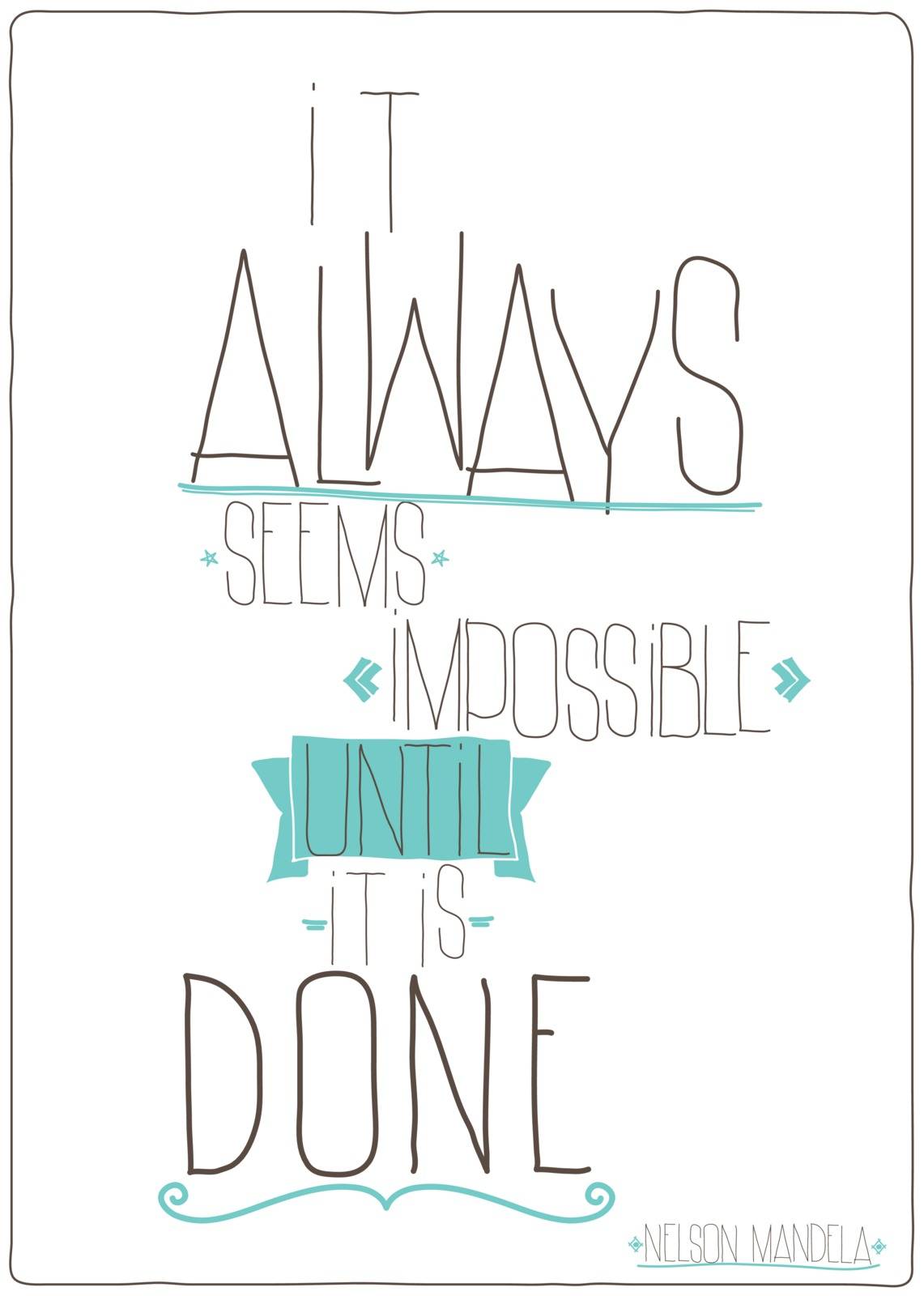 It always seems impossible until it is done by Vanzyst