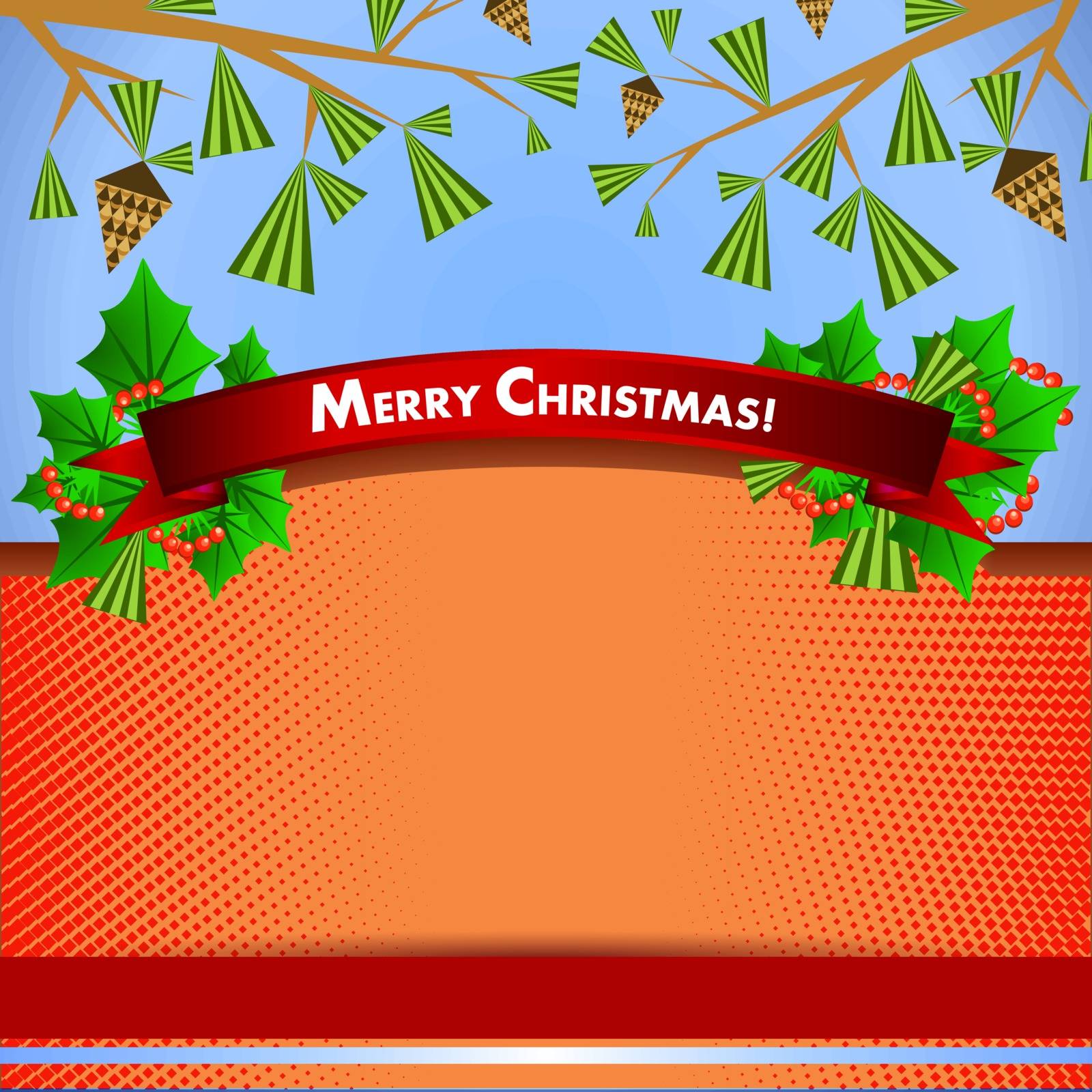backdrop for christmas invitation or new year by heliburcka