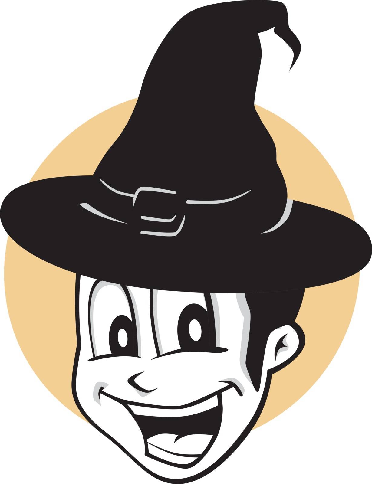 halloween cartoon character theme vector art illustration