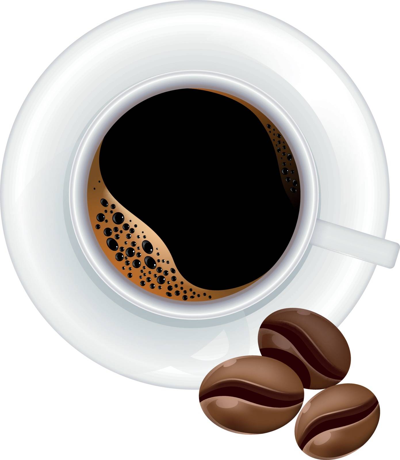 Vector image of a cup of coffee