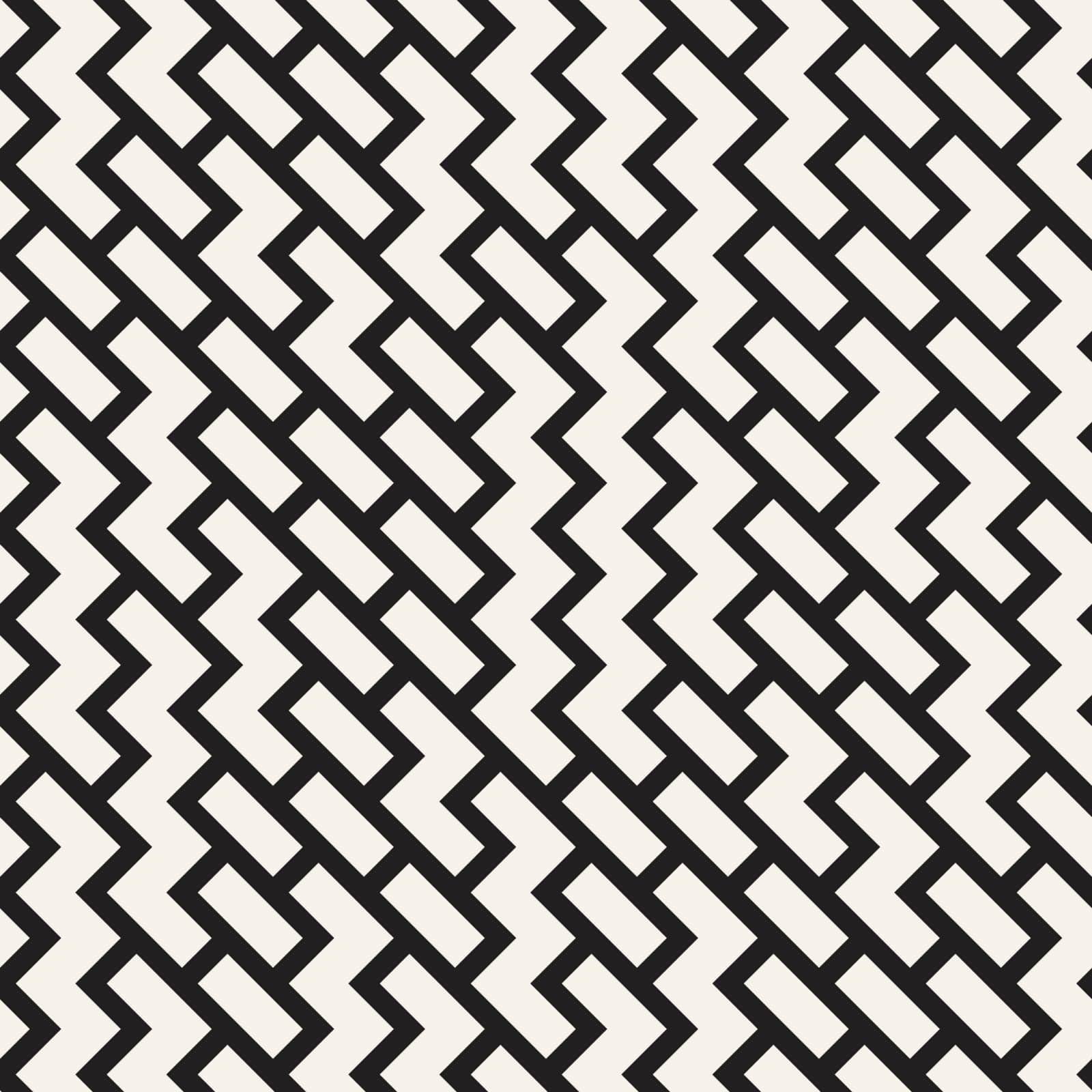 Irregular Maze Shapes Tiling Contemporary Graphic Design. Vector Seamless Black and White Pattern by Samolevsky