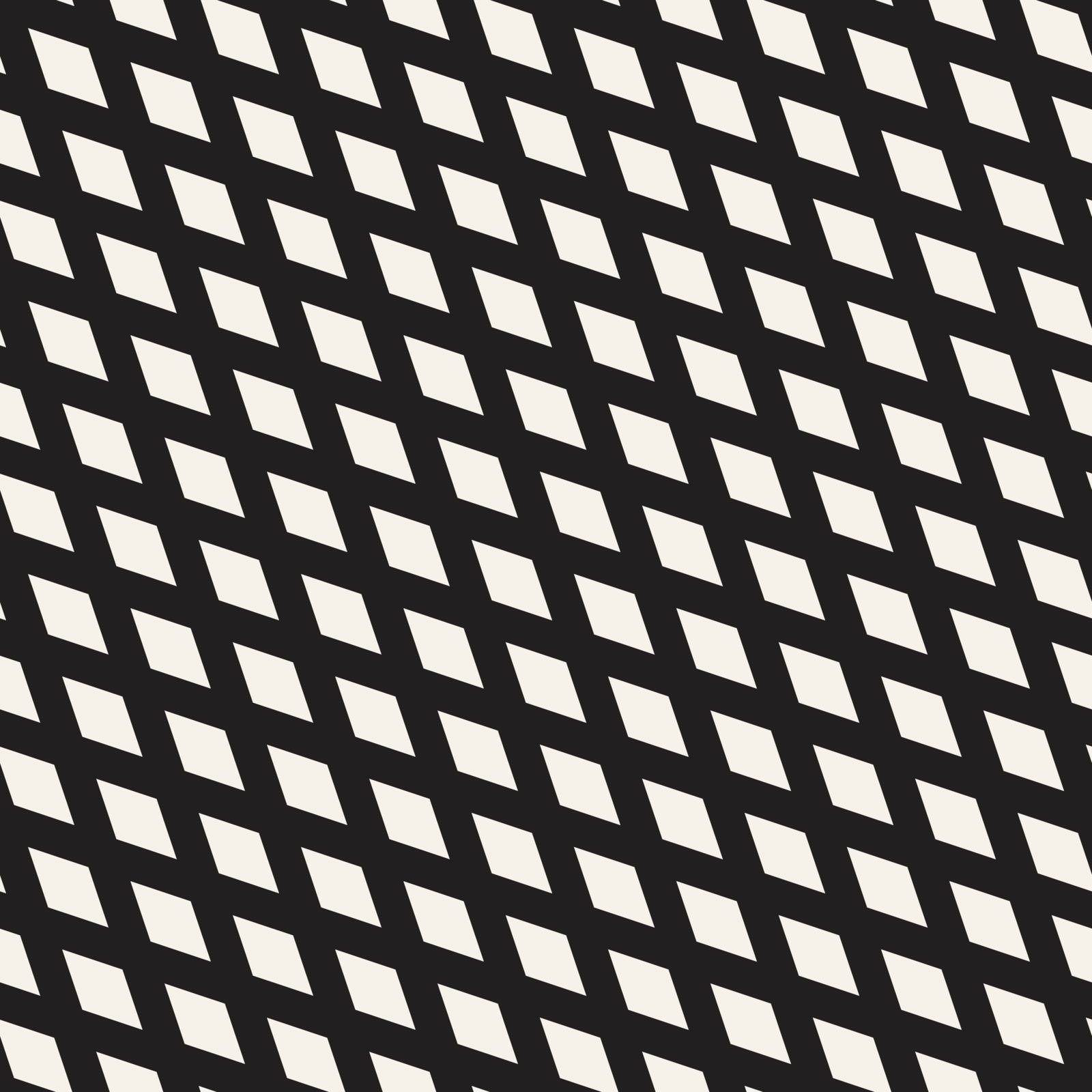 Repeating Rectangle Shape Halftone. Modern Geometric Lattice Texture. Vector Seamless Monochrome Pattern