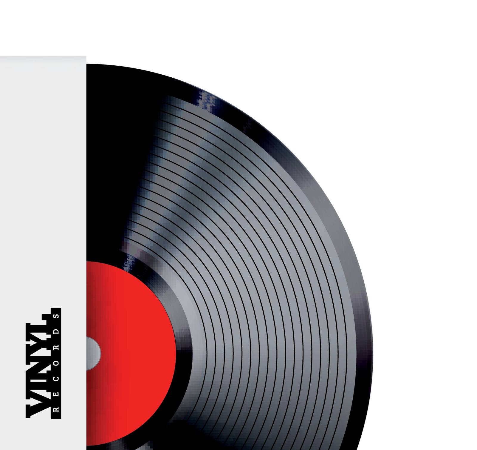 Vinyl record vector illustration. by sermax55