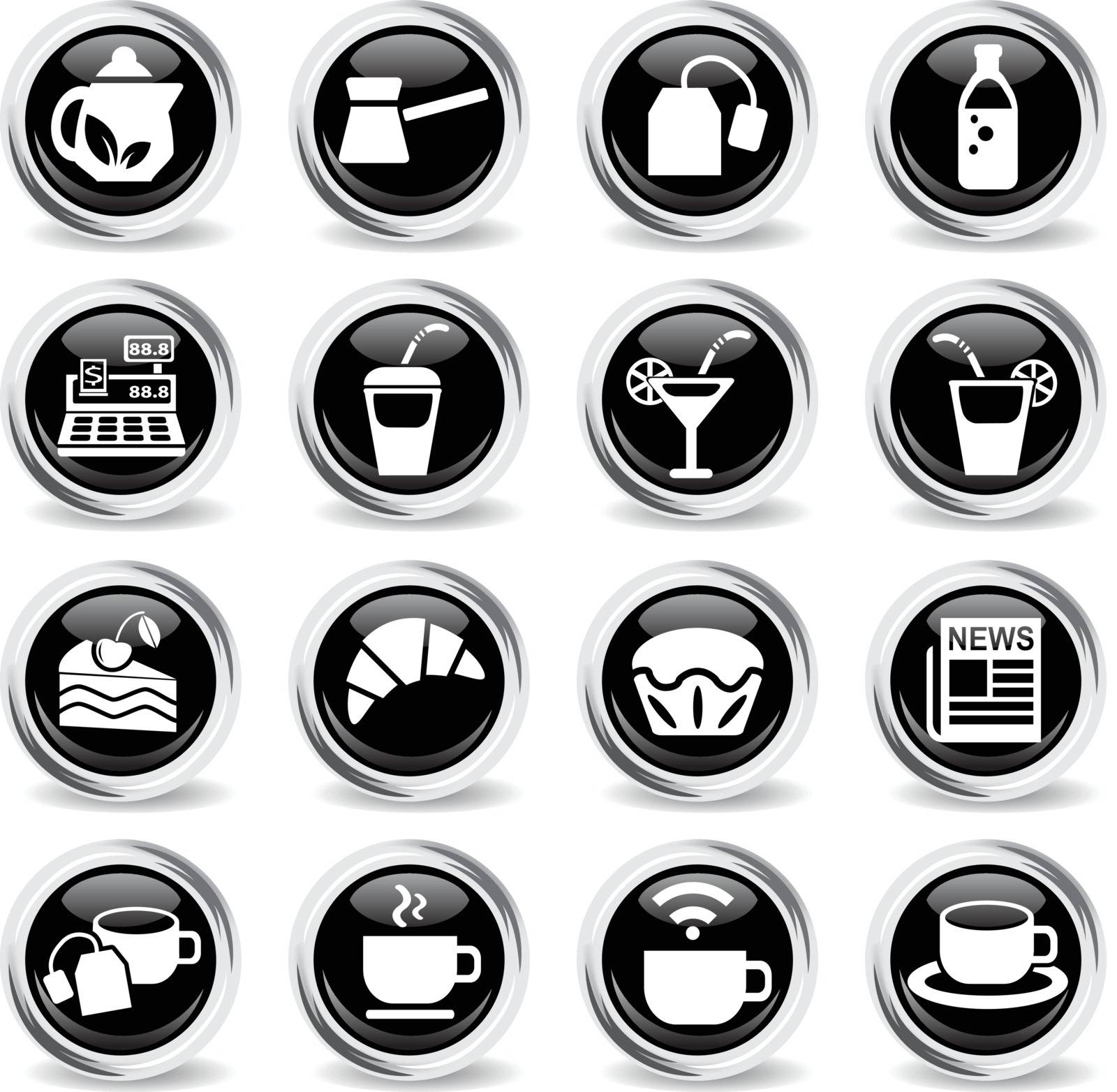 cafe icon set by ayax