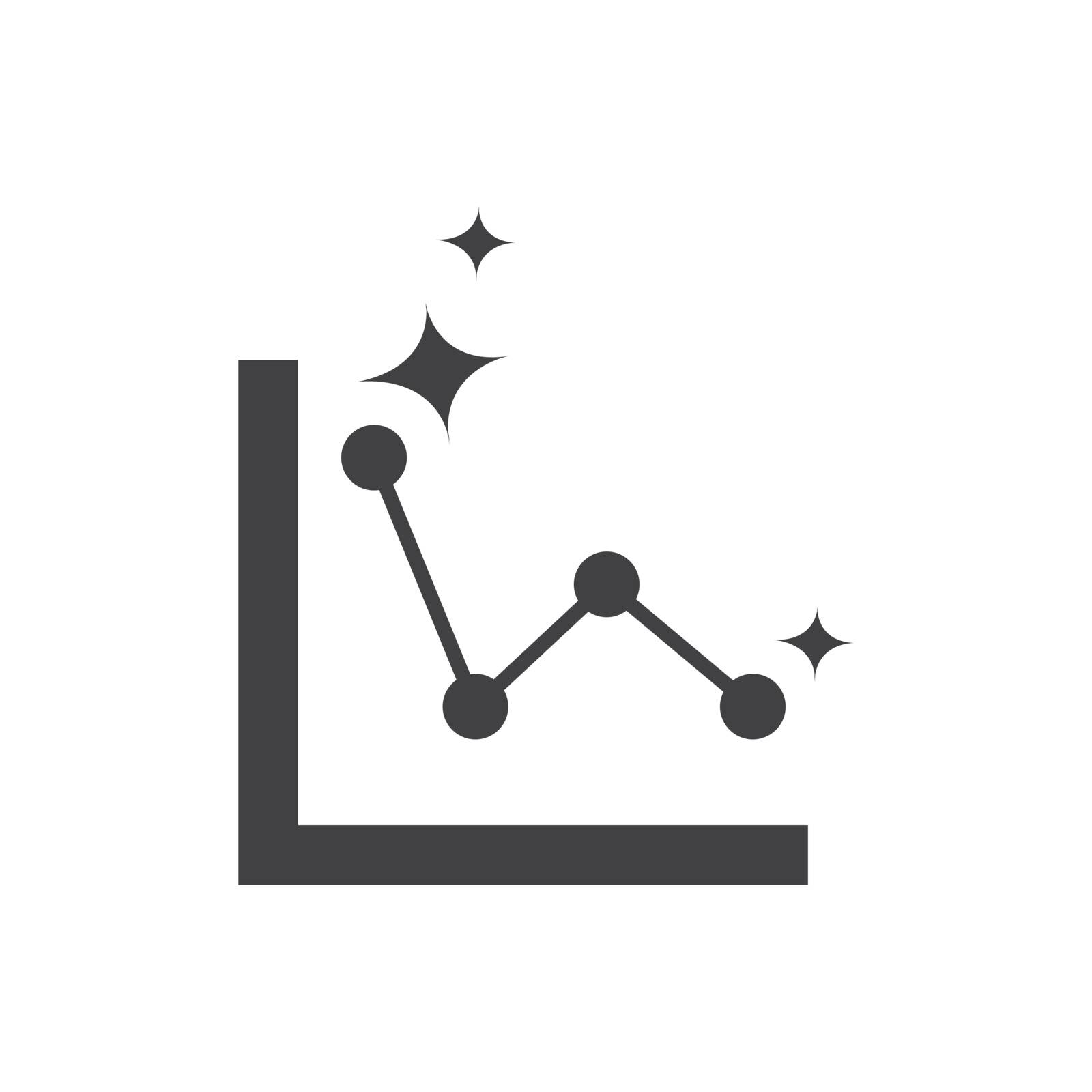 Graph line analysis icon