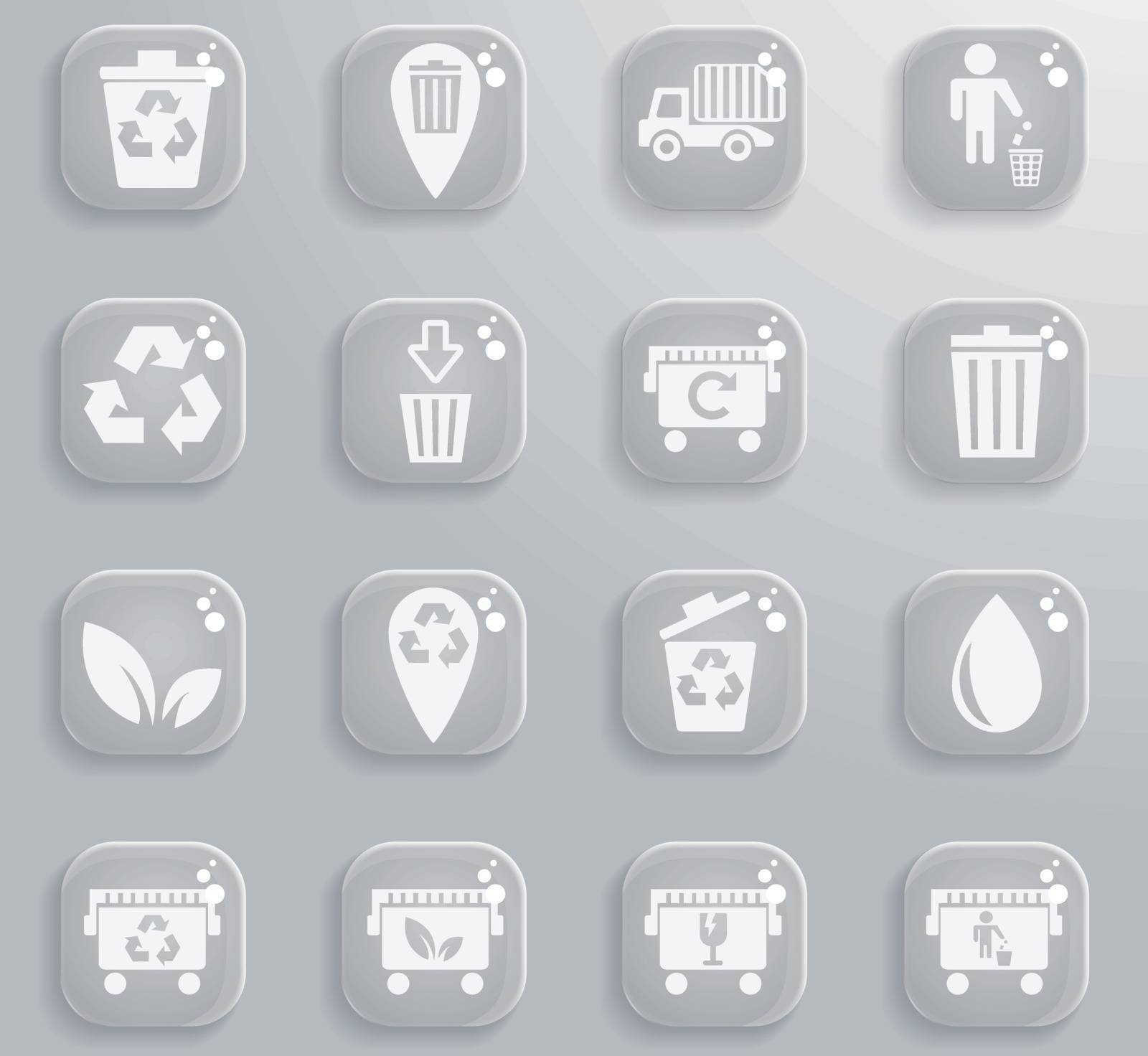 Garbage simply symbol for web icons and user interface