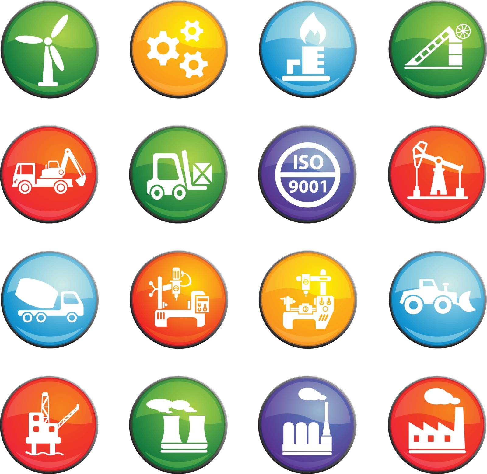 industry vector icons for user interface design