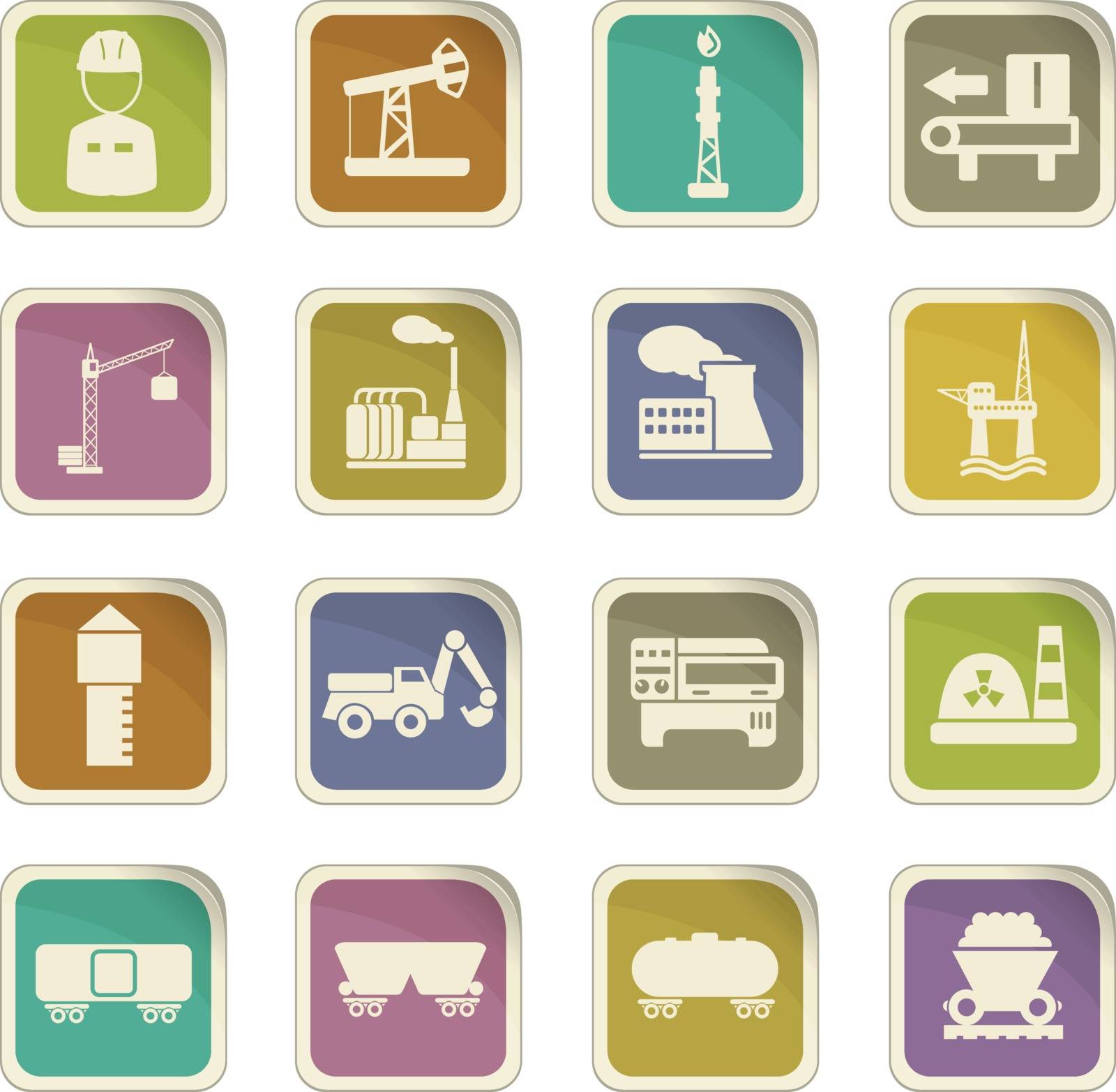 industry icon set by ayax