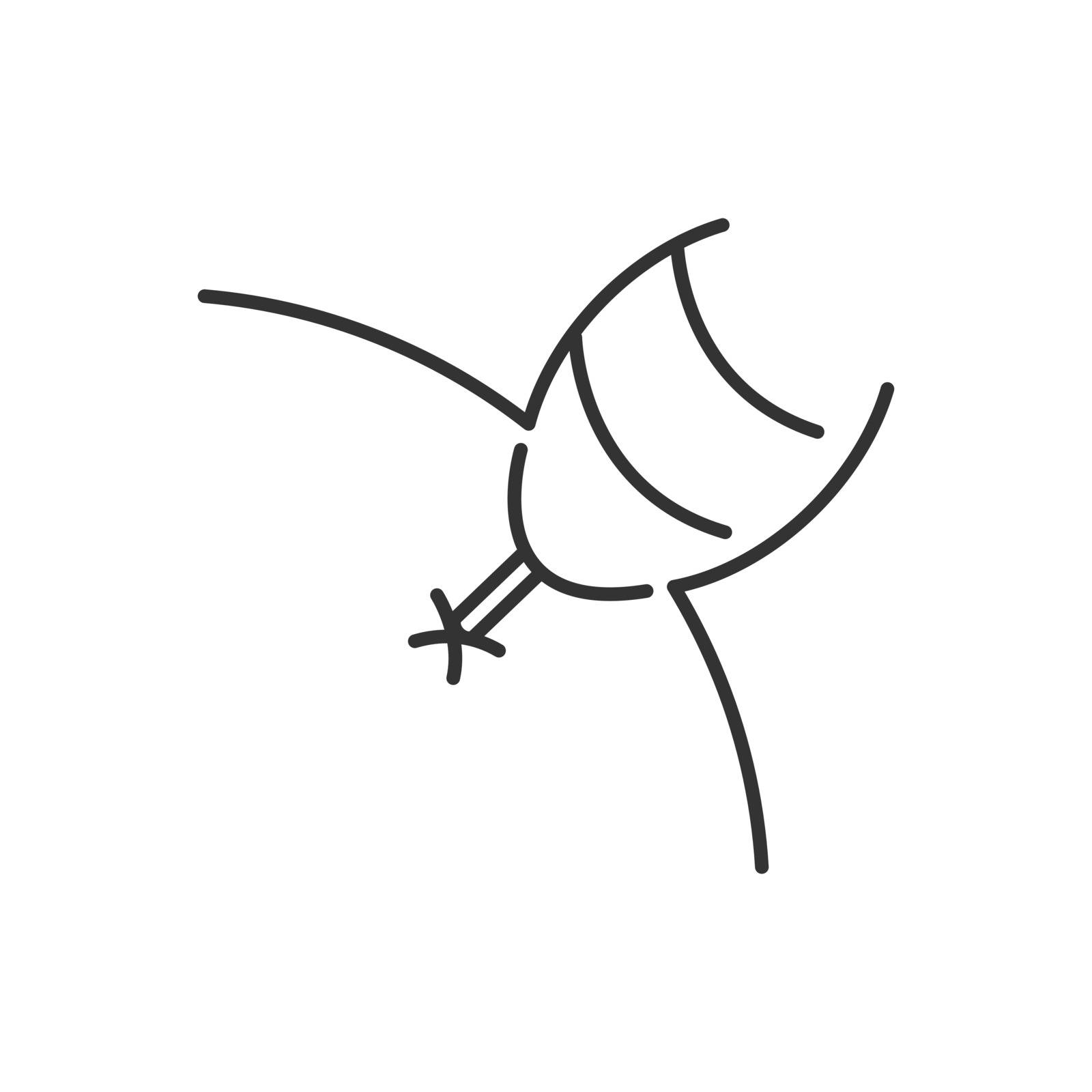 Line Icon Style,  Bee sting therapy icon