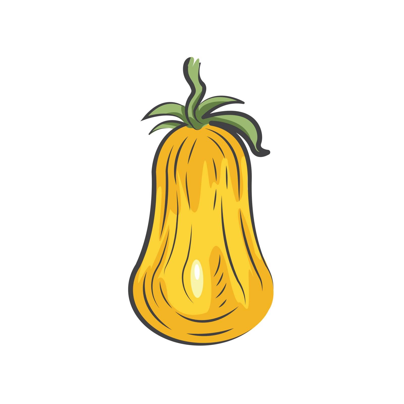 yellow Tomato drawing icon design by barboon