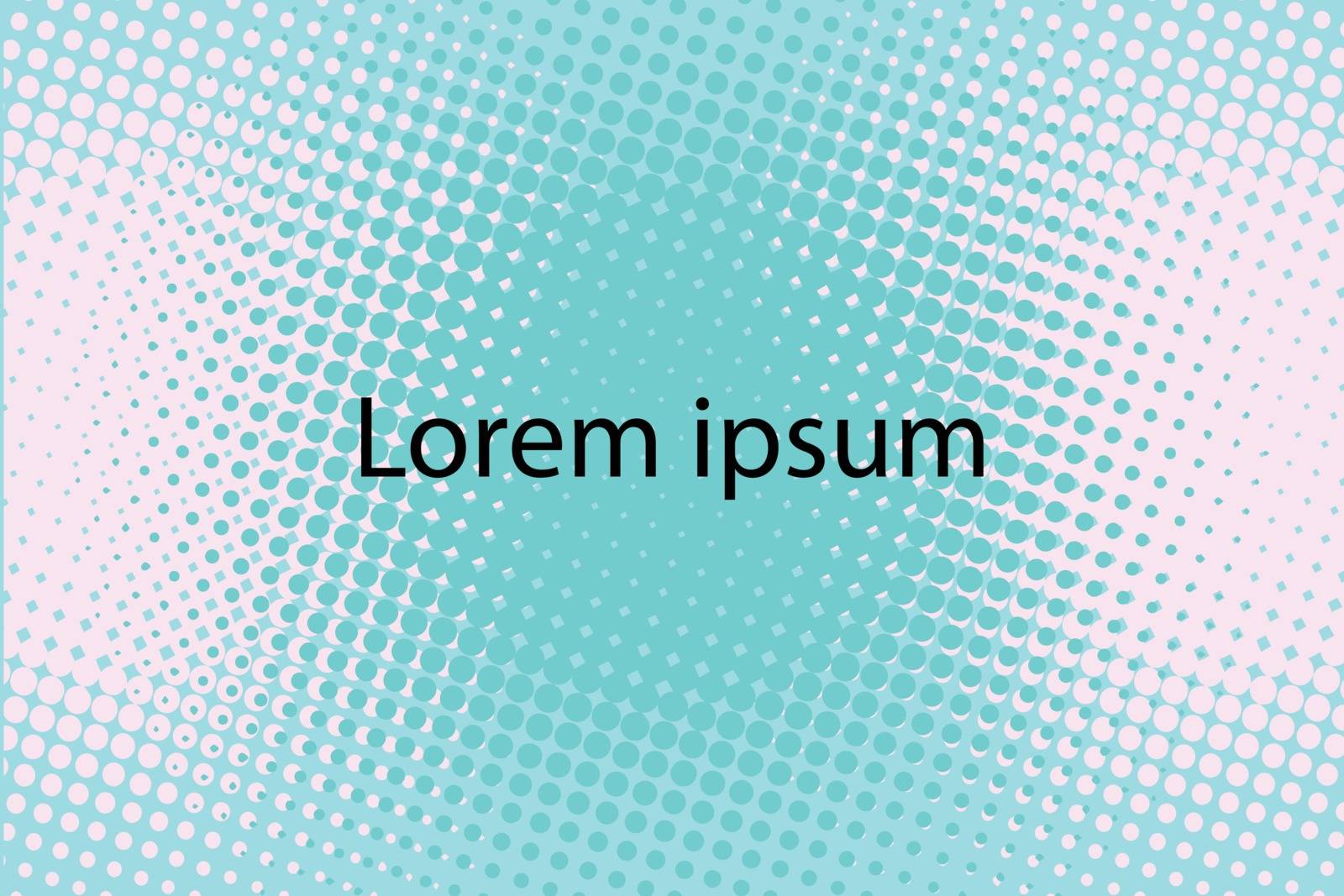 Lorem ipsum green abstract background. Pop art retro comic book vector illustration
