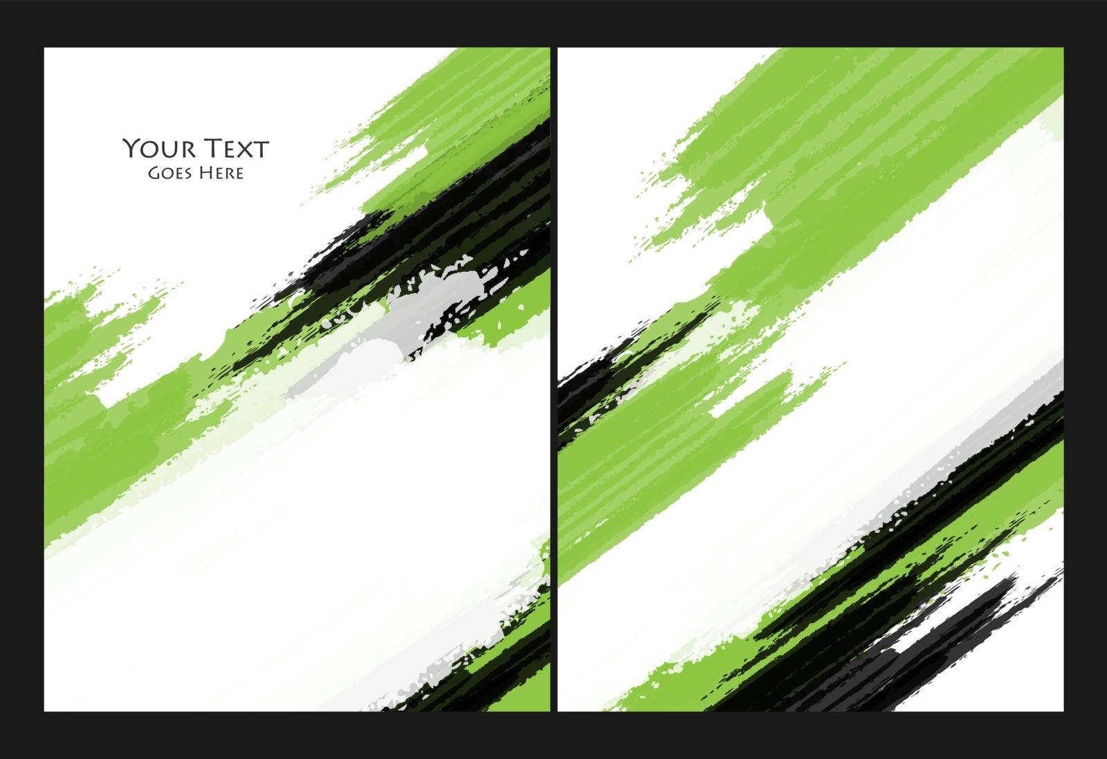Set of abstract grungy vector backgrounds. Templates for brochures, annual reports. Eps 10 design