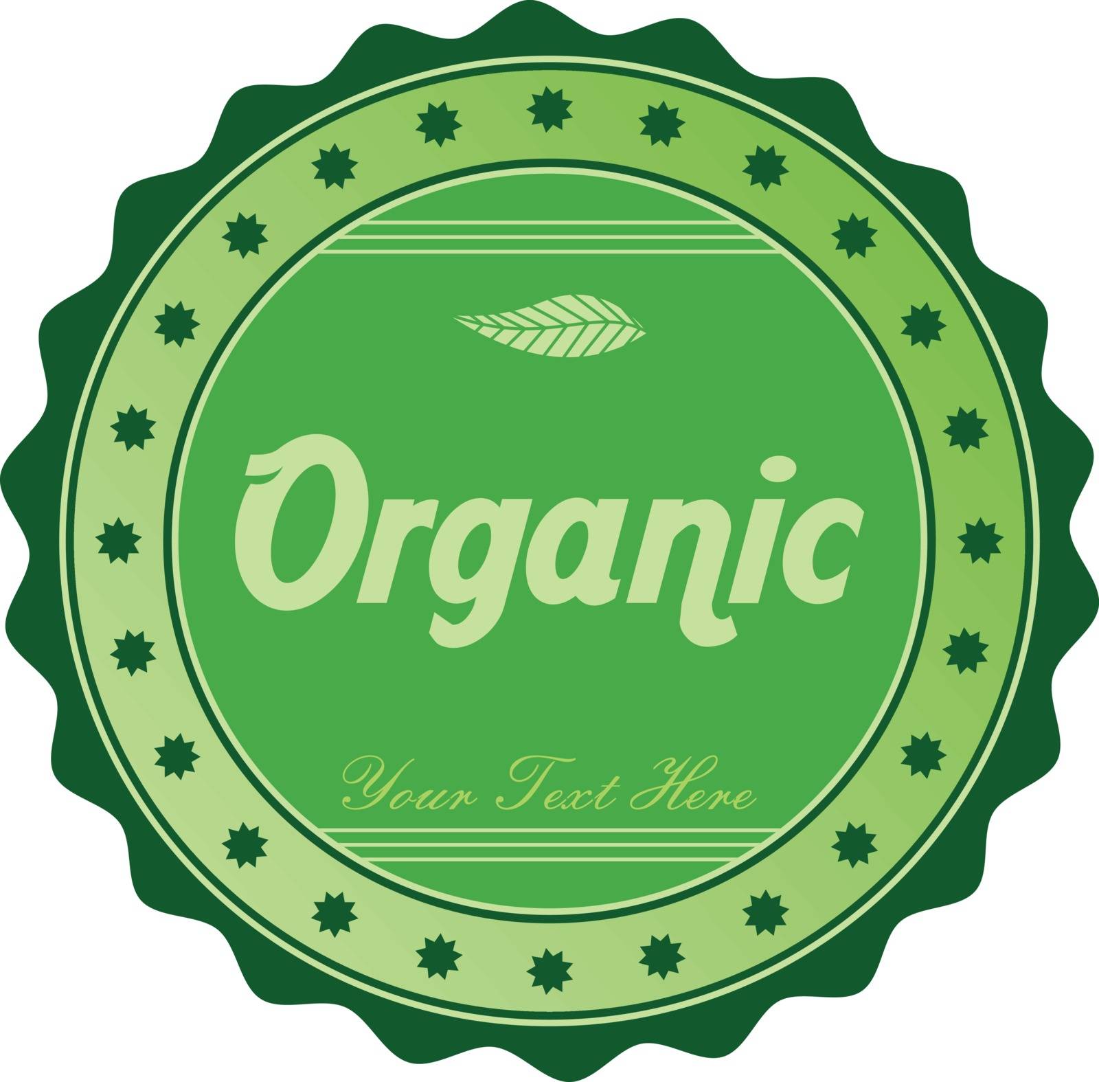 fresh eco friendly green theme label vector art illustration