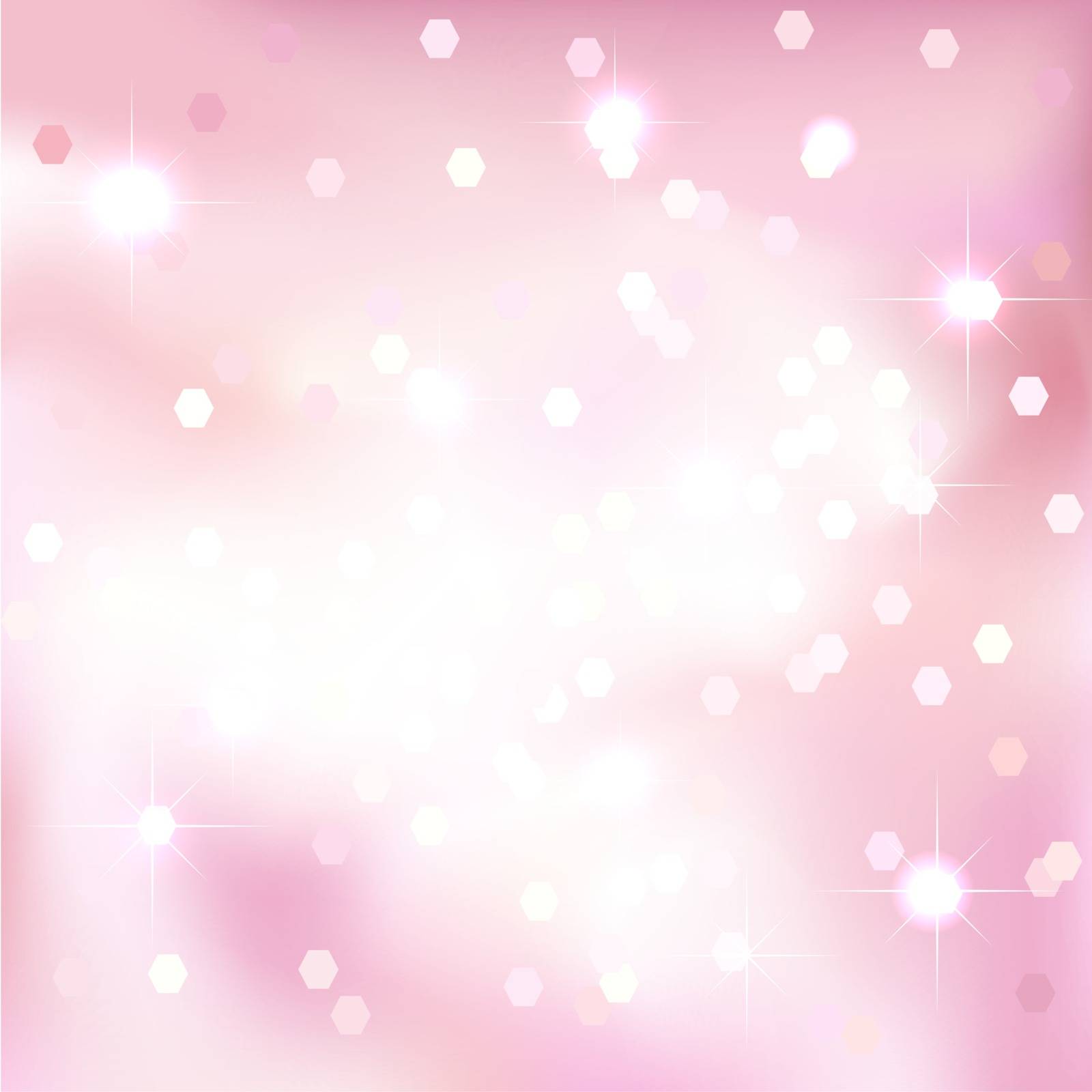 Bright light pink background. Festive design. New Year, Christmas, wedding, event style. by ESSL
