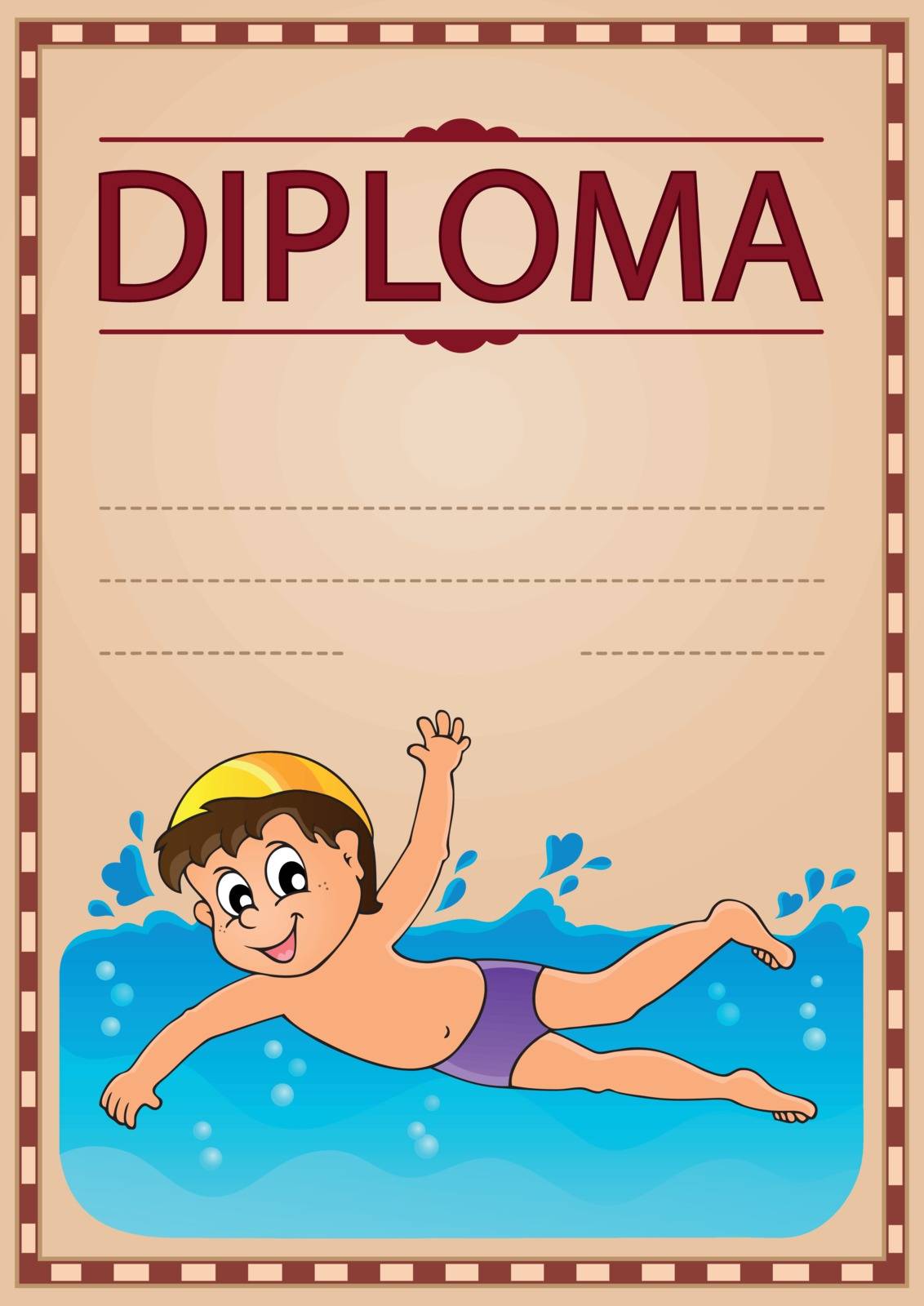 Diploma theme image 5 - eps10 vector illustration.