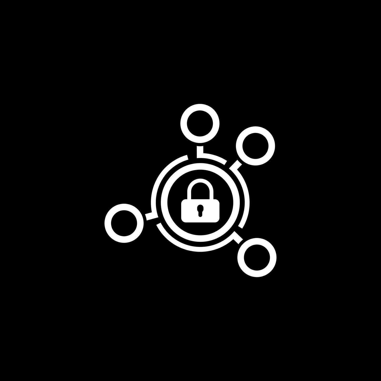 Advanced Security Solutions Icon. Flat Design. Business Concept. Isolated Illustration.