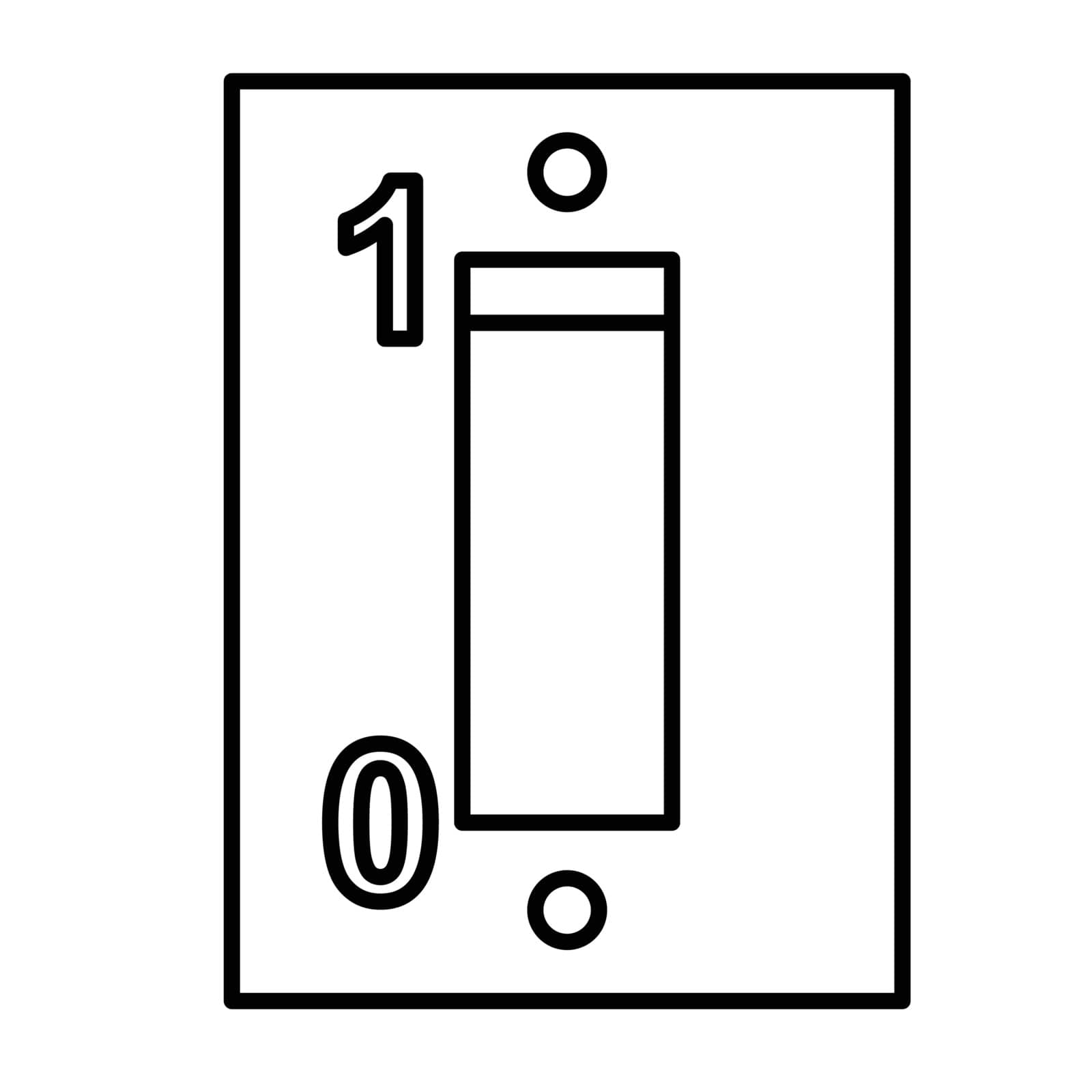 Simple thin line fuse symbol icon vector