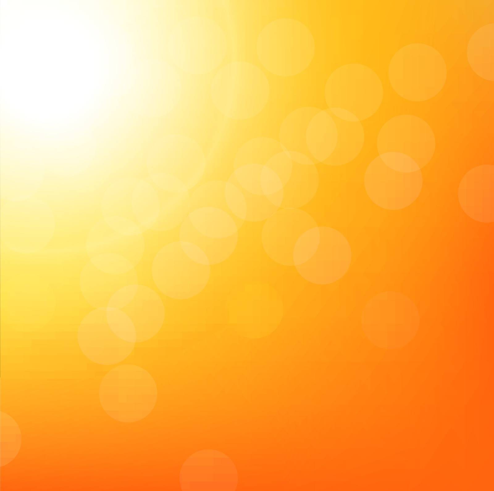 Sunbeam Background With Bokeh, With Gradient Mesh, Vector Illustration
