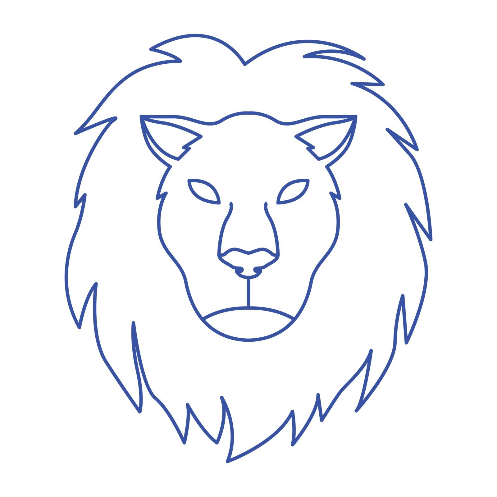 Thin line leo icon by ang_bay