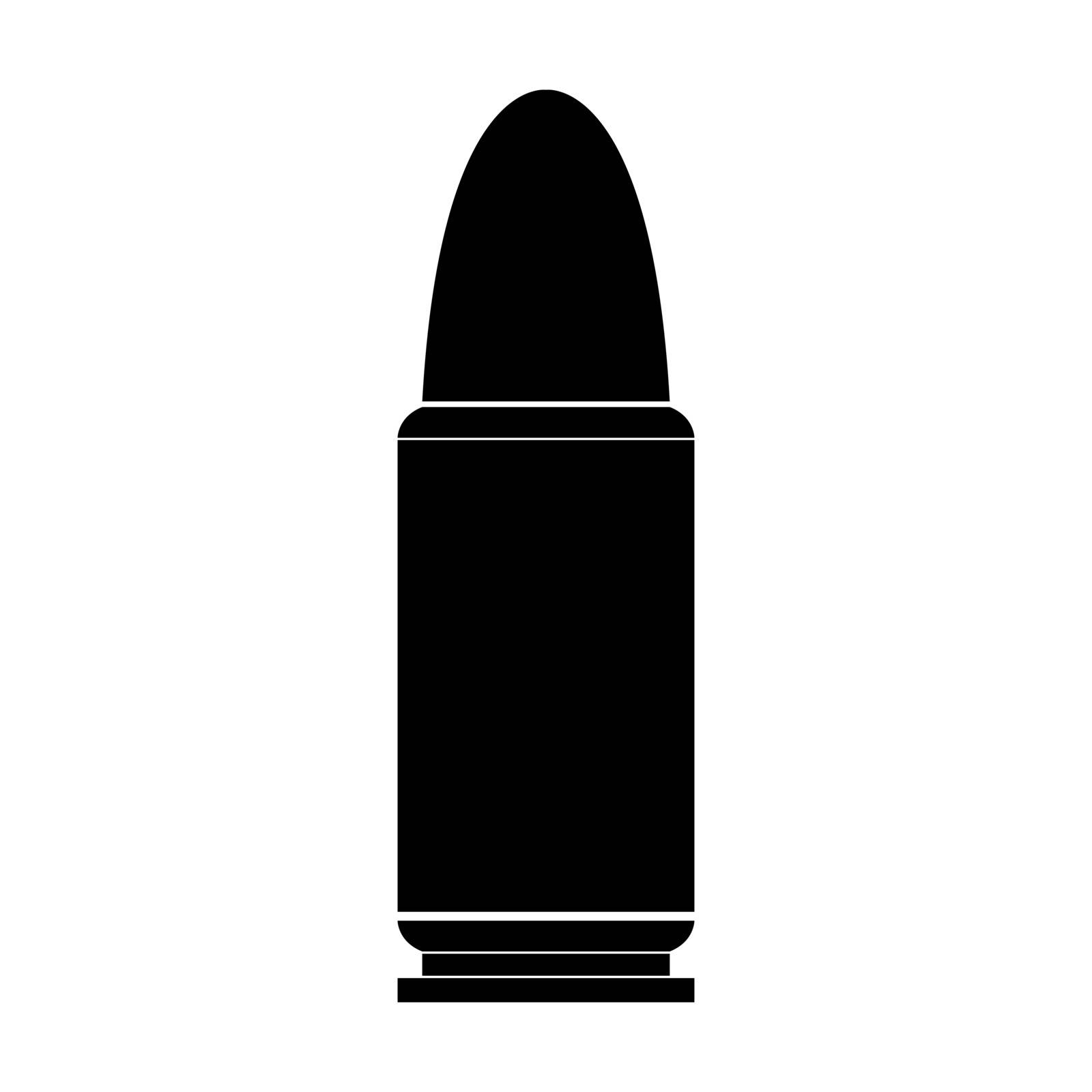 Bullets simple the black color icon . by serhii435