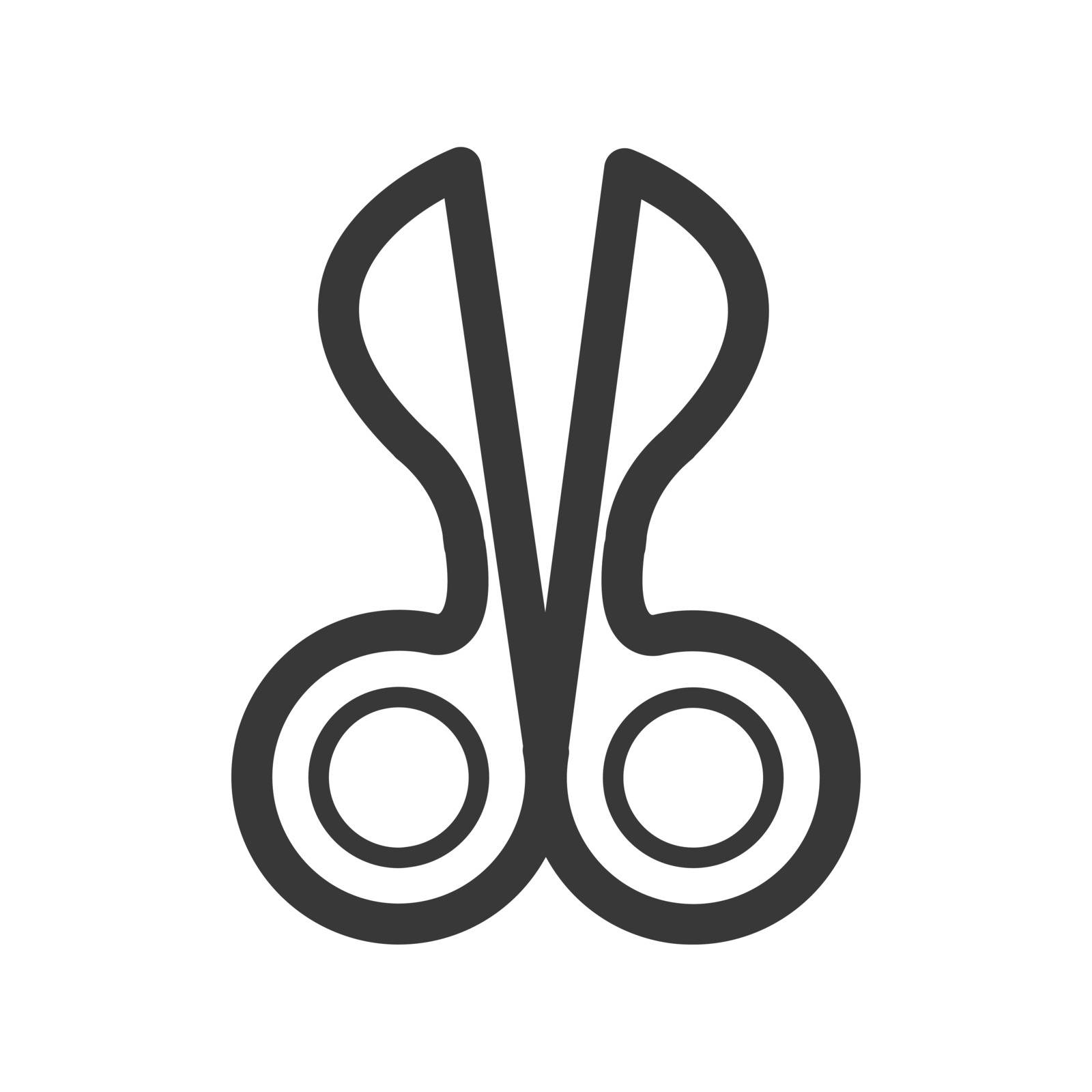 Scissors icon line style by PAPAGraph