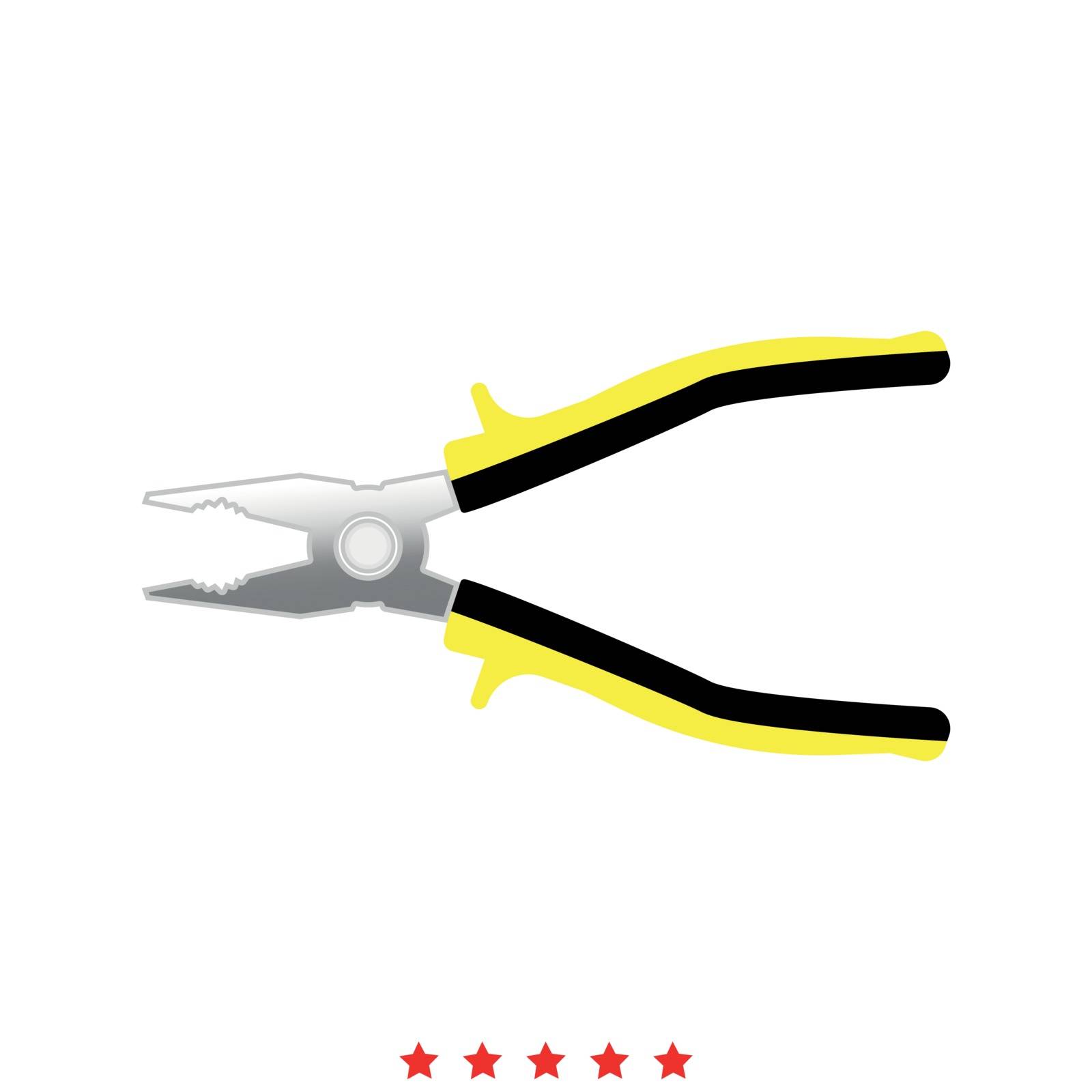 Pliers it is icon . by serhii435