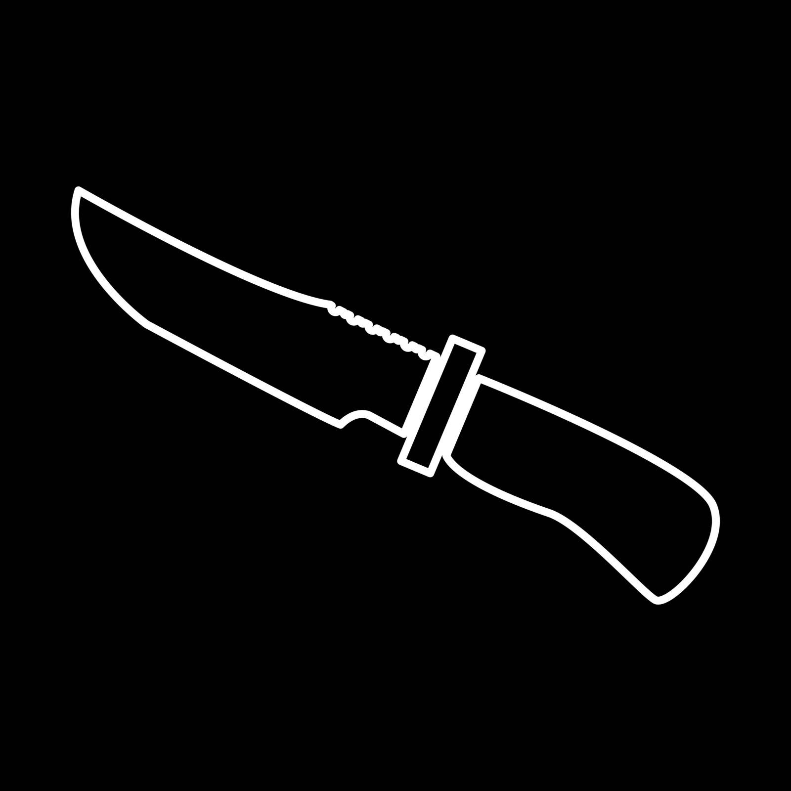 Knife of hunter it is icon . by serhii435