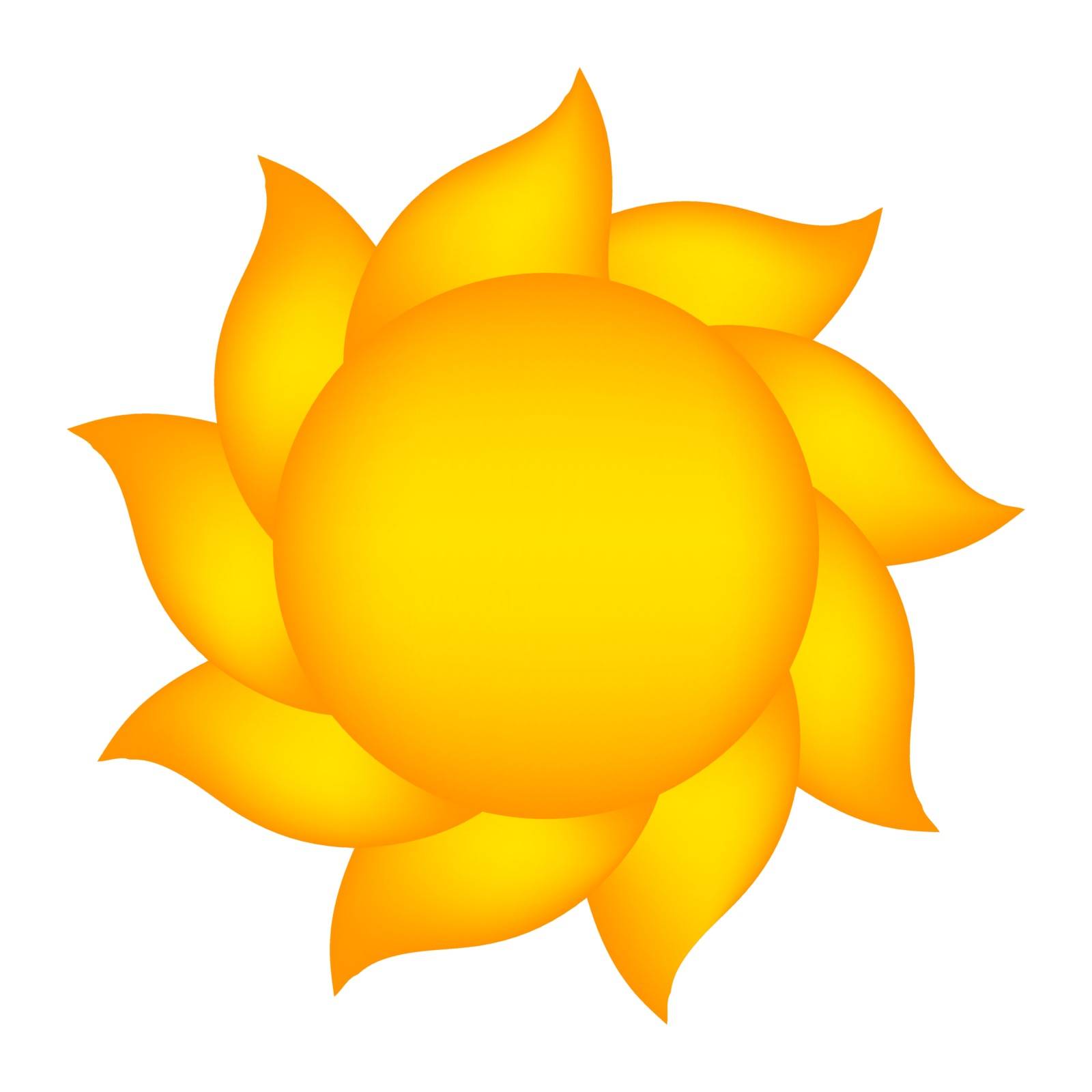 cartoon sun vector symbol icon design. Beautiful illustration isolated on white background
