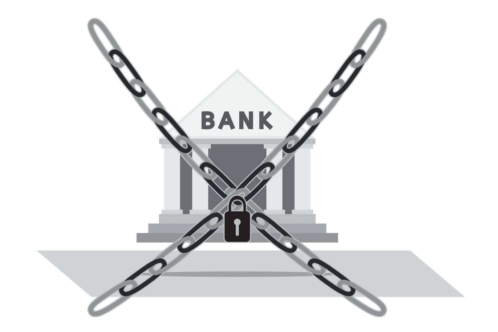 bank and chain with lock by muuraa