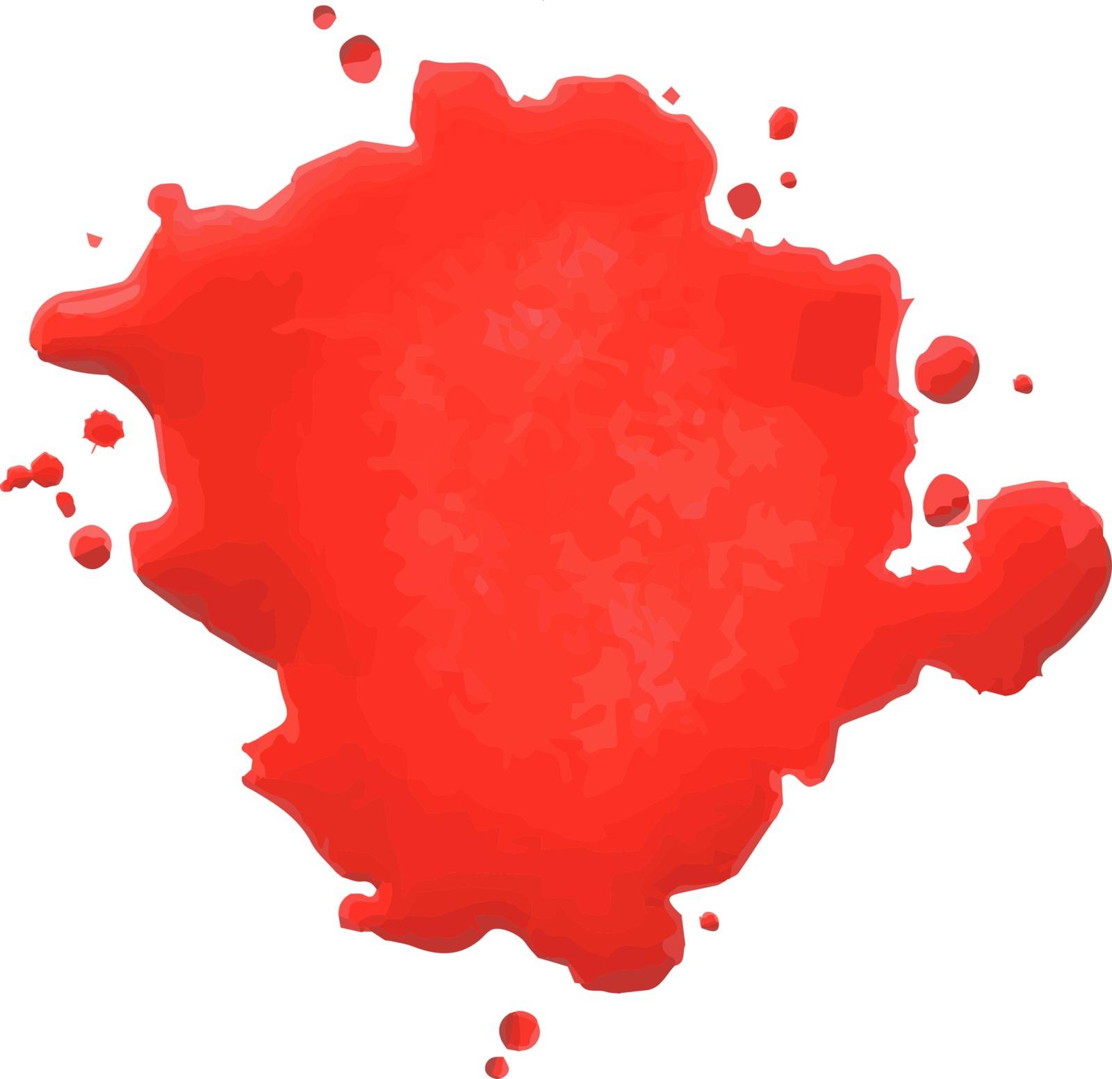 Red Blot, Vector Illustration