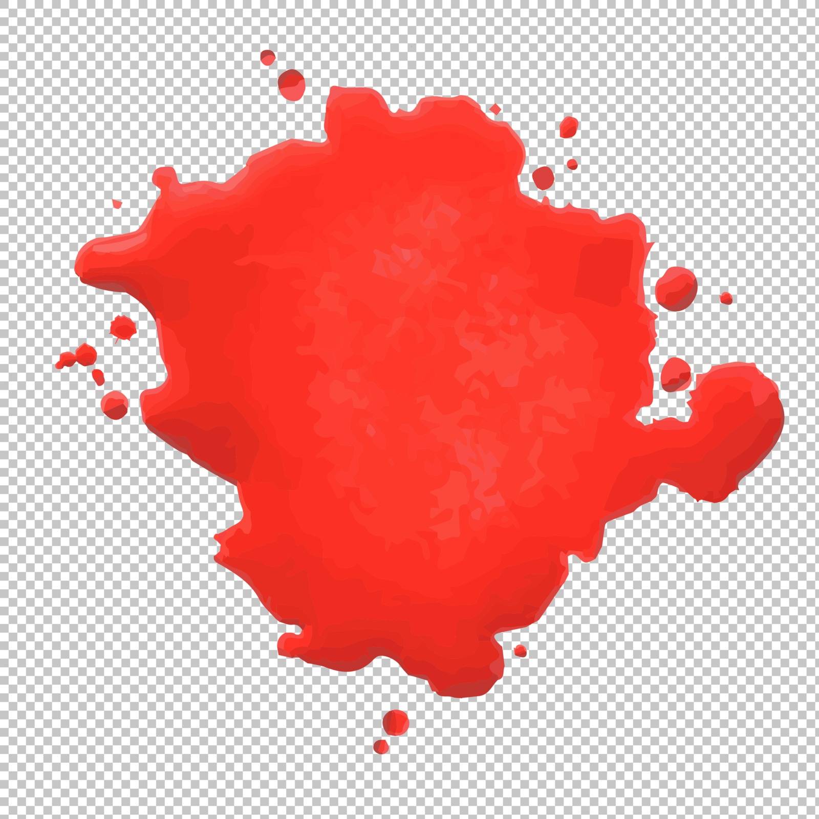 Red Blob, Vector Illustration