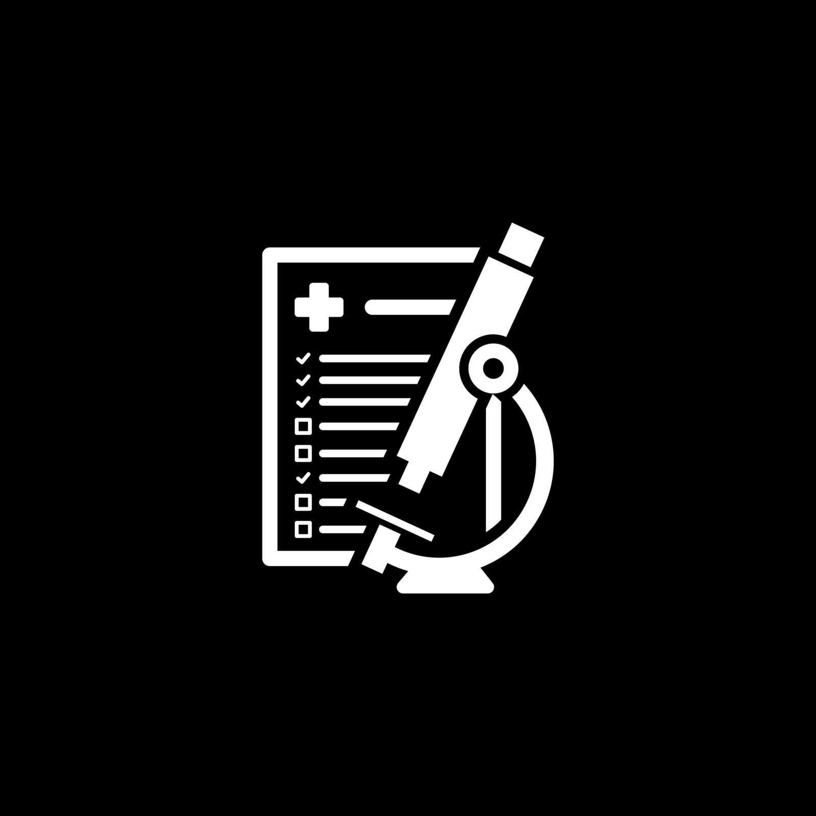 Laboratory Analysis and Medical Services Icon. Flat Design. Isolated.