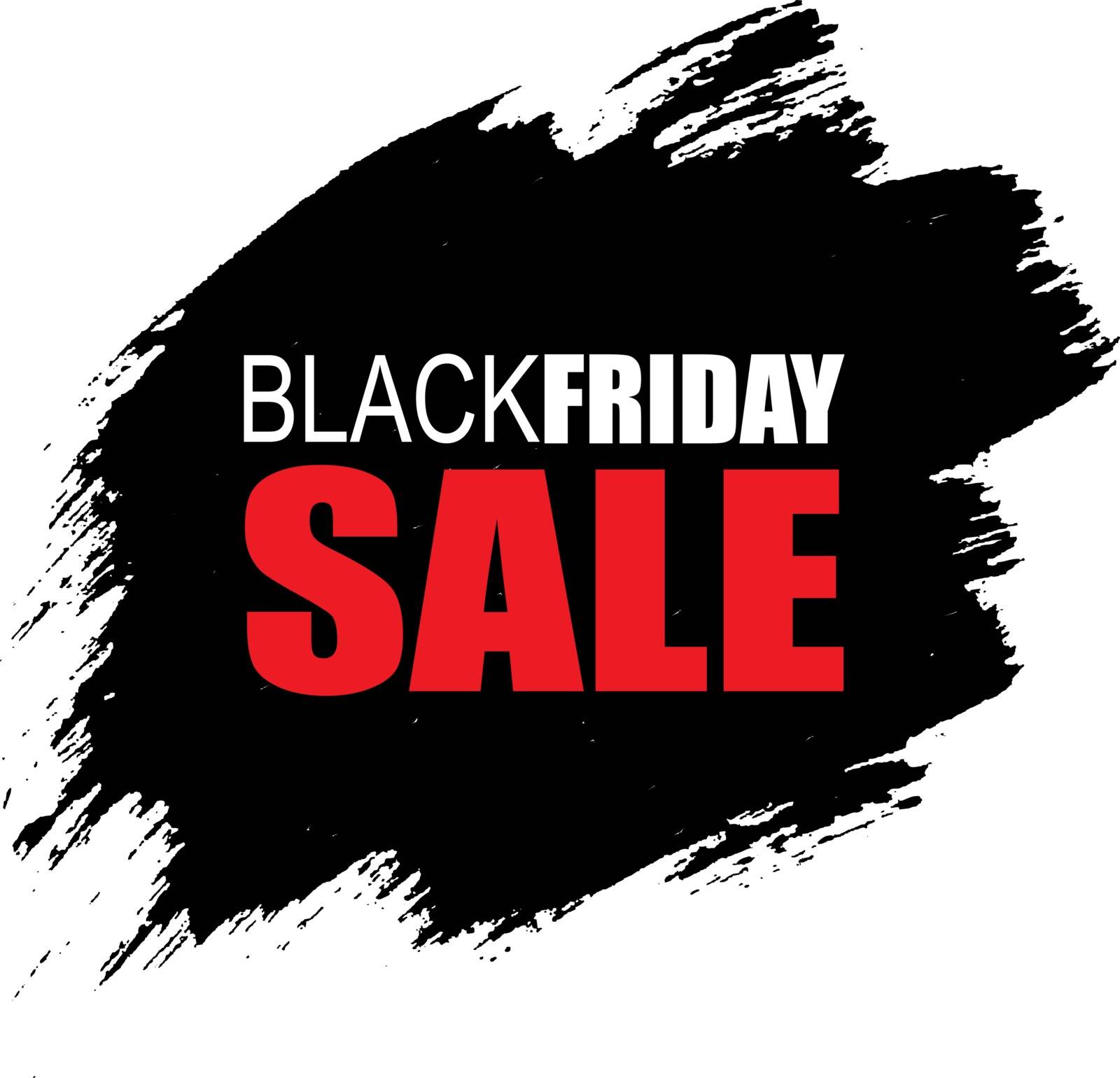 Black Friday Banner With Black Blobs by adamson