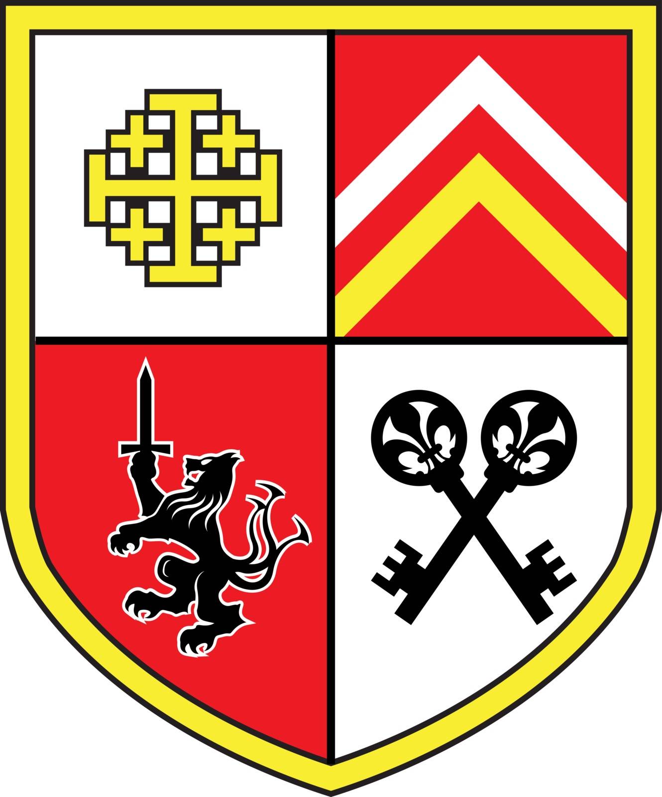 Coat of Arms Church Royal Beast vector