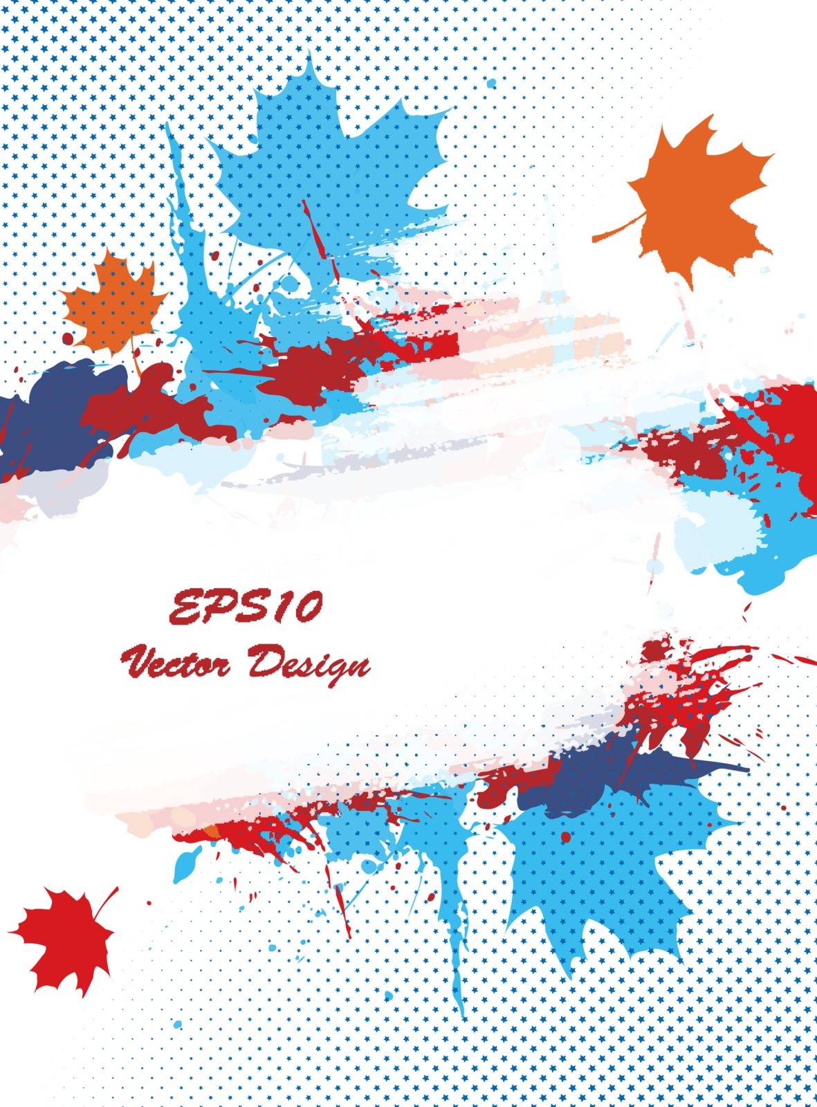 bright grungy background. Colorful autumn template. Texture and elements for design. Eps10