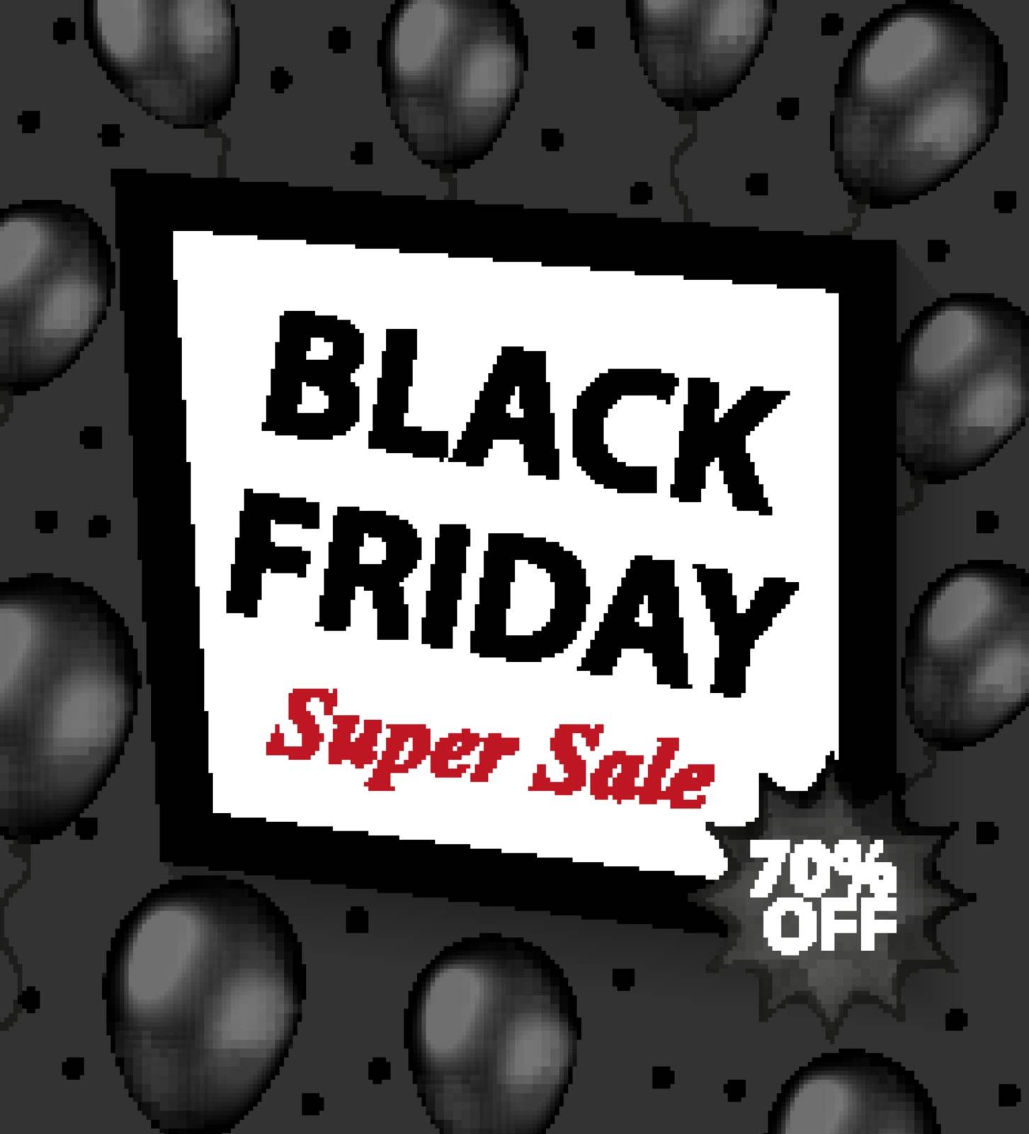 Black Friday promotional flyer, poster, invitation, banner. Template for your design. Special offer, discounts Vector illustration