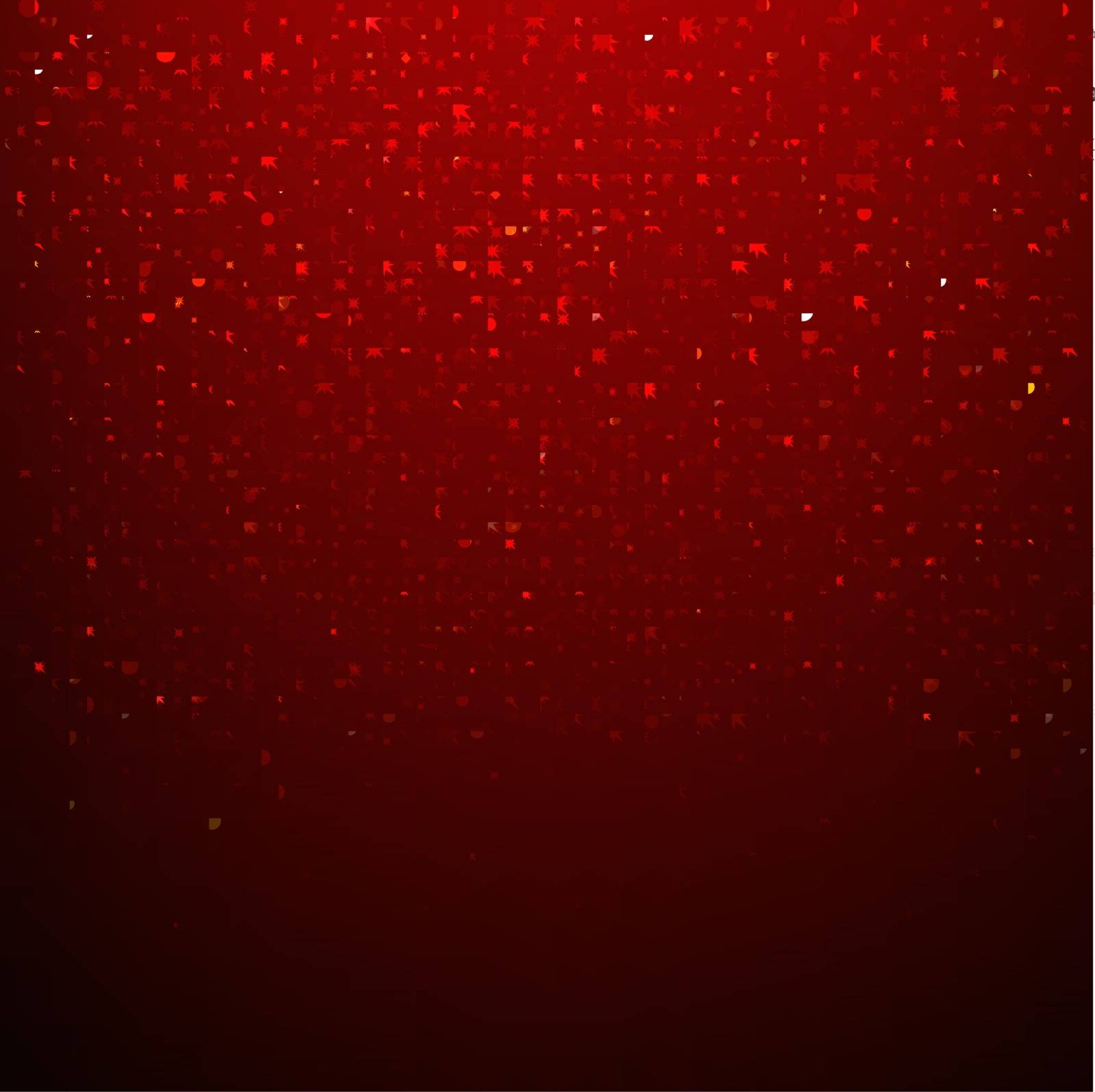 Red Glitter Background With Gradient Mesh, Vector Illustration