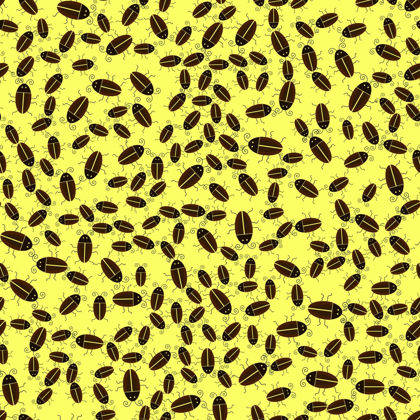 Bug seamless pattern. Virus concept by valeo5