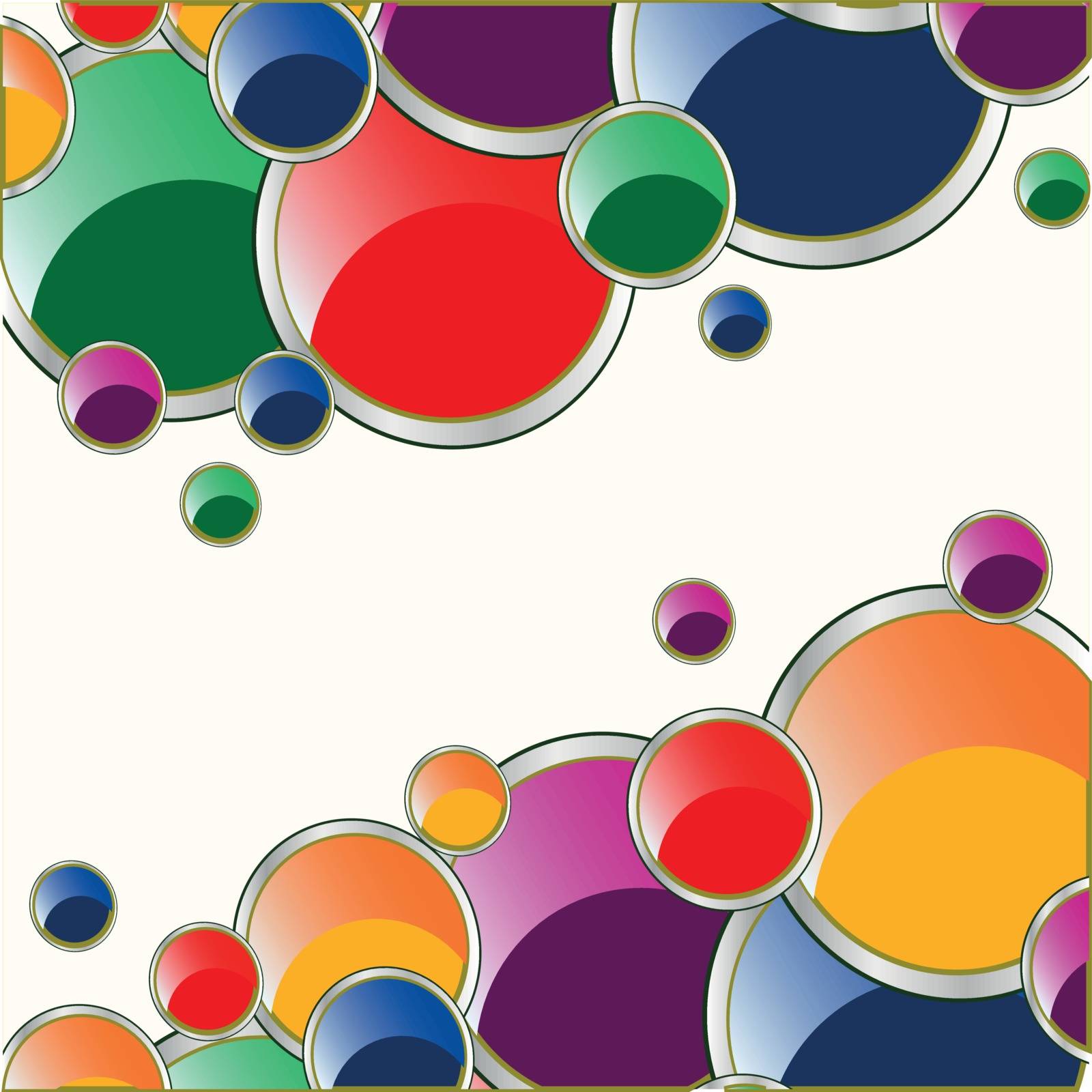 Colorful decorative background from circle of the miscellaneous of the colour and size
