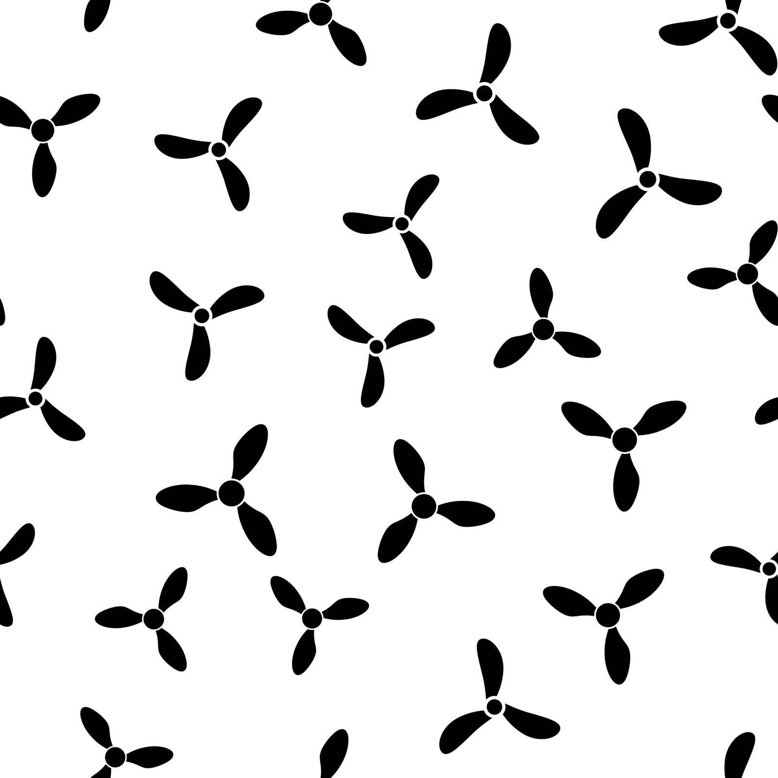 Propeller Silhouette Seamless Pattern by valeo5