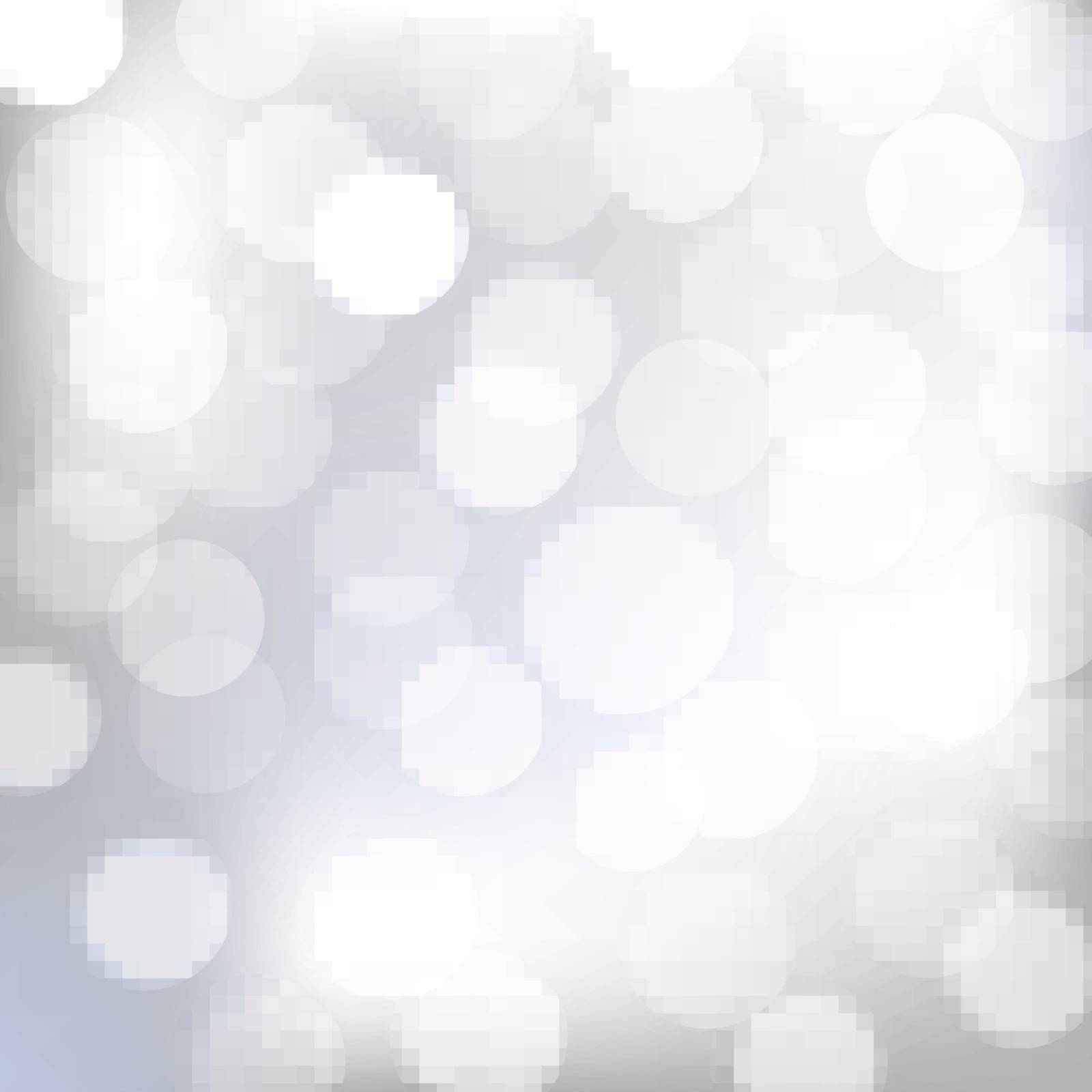Silver Bokeh With Gradient Mesh, Vector Illustration