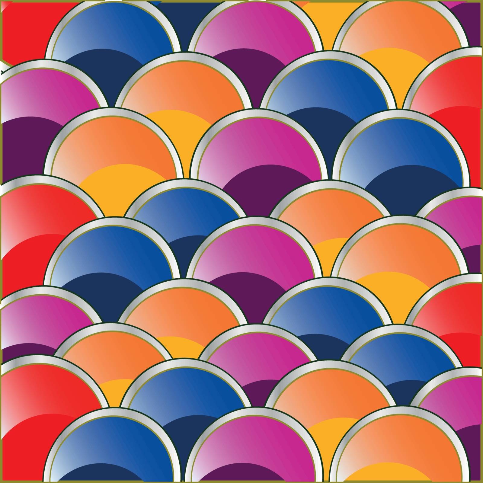 Colour circles by correct rows by cobol1964