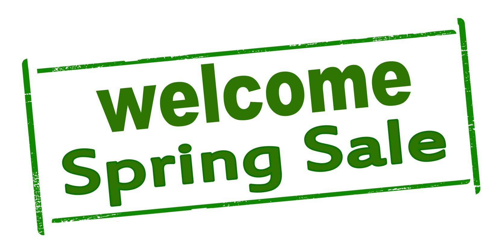 Rubber stamp with text welcome spring sale inside, vector illustration