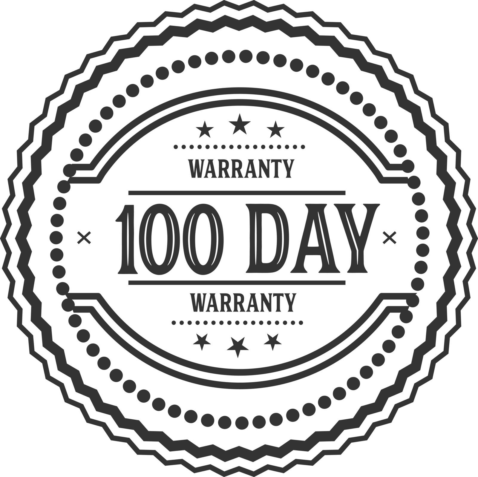 100 days warranty icon by teguh_jam@yahoo.com