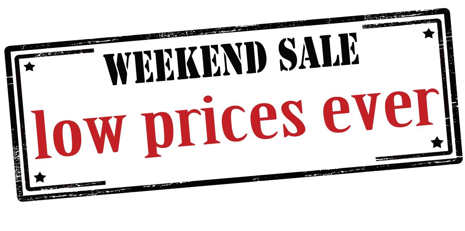 Weekend sale low prices ever by carmenbobo