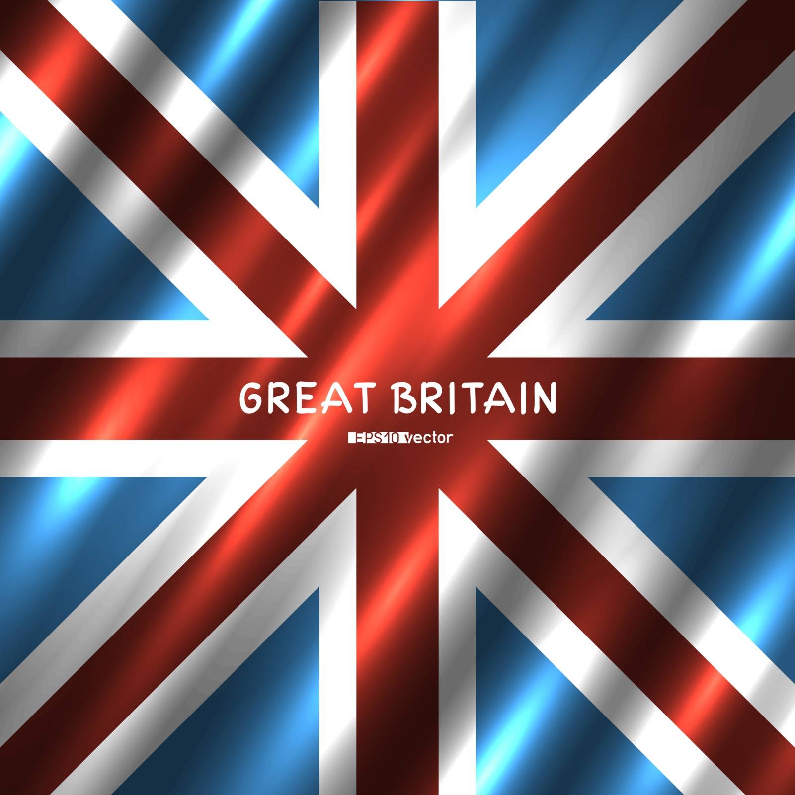 National Great Britain flag background by romvo