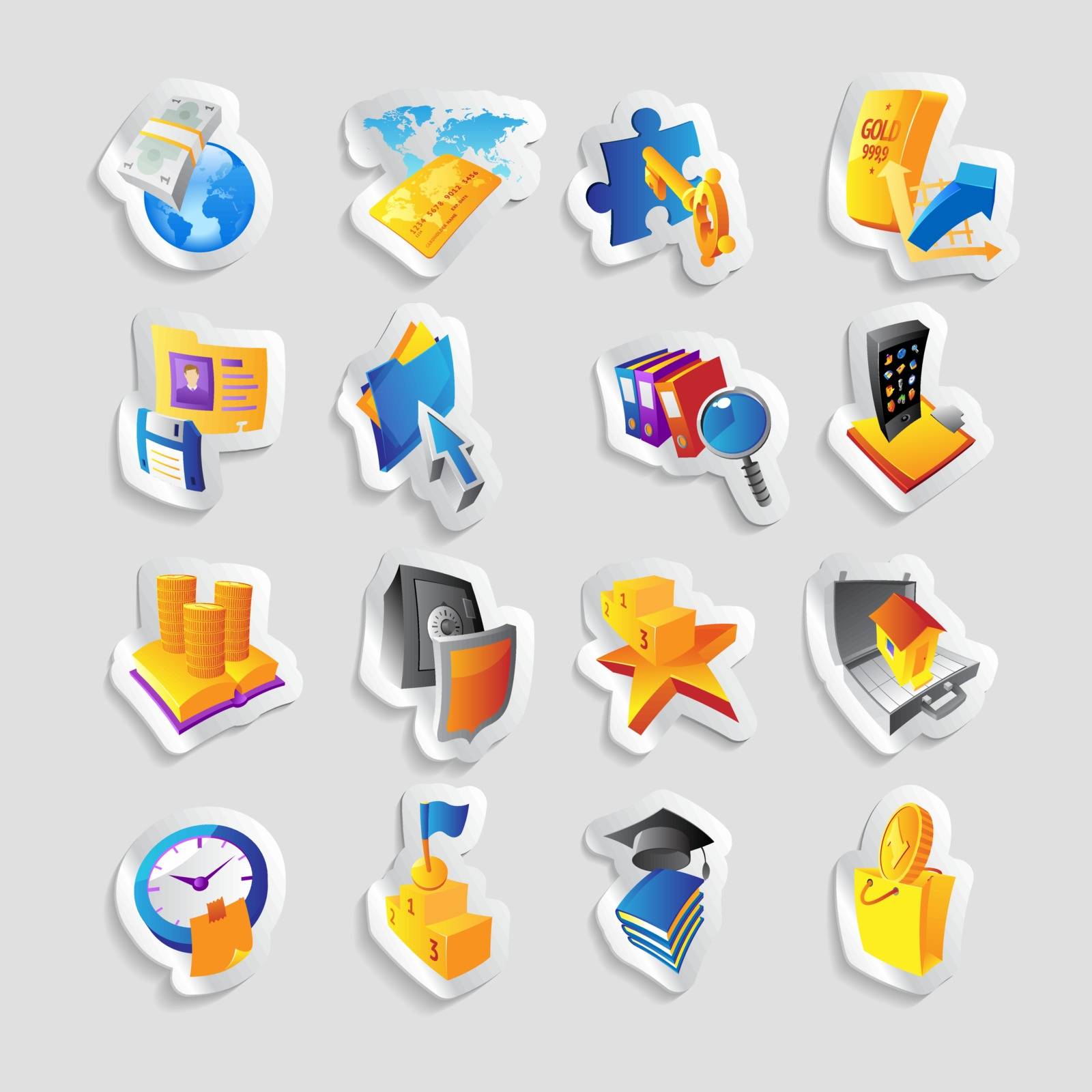 Icons for business and finance by ildogesto